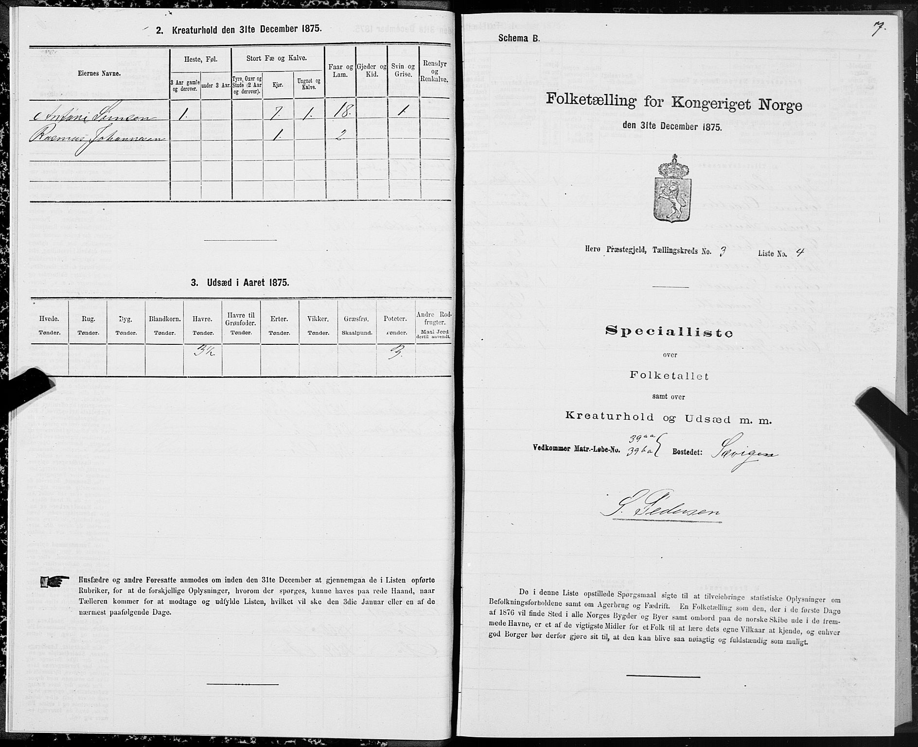 SAT, 1875 census for 1515P Herøy, 1875, p. 2007