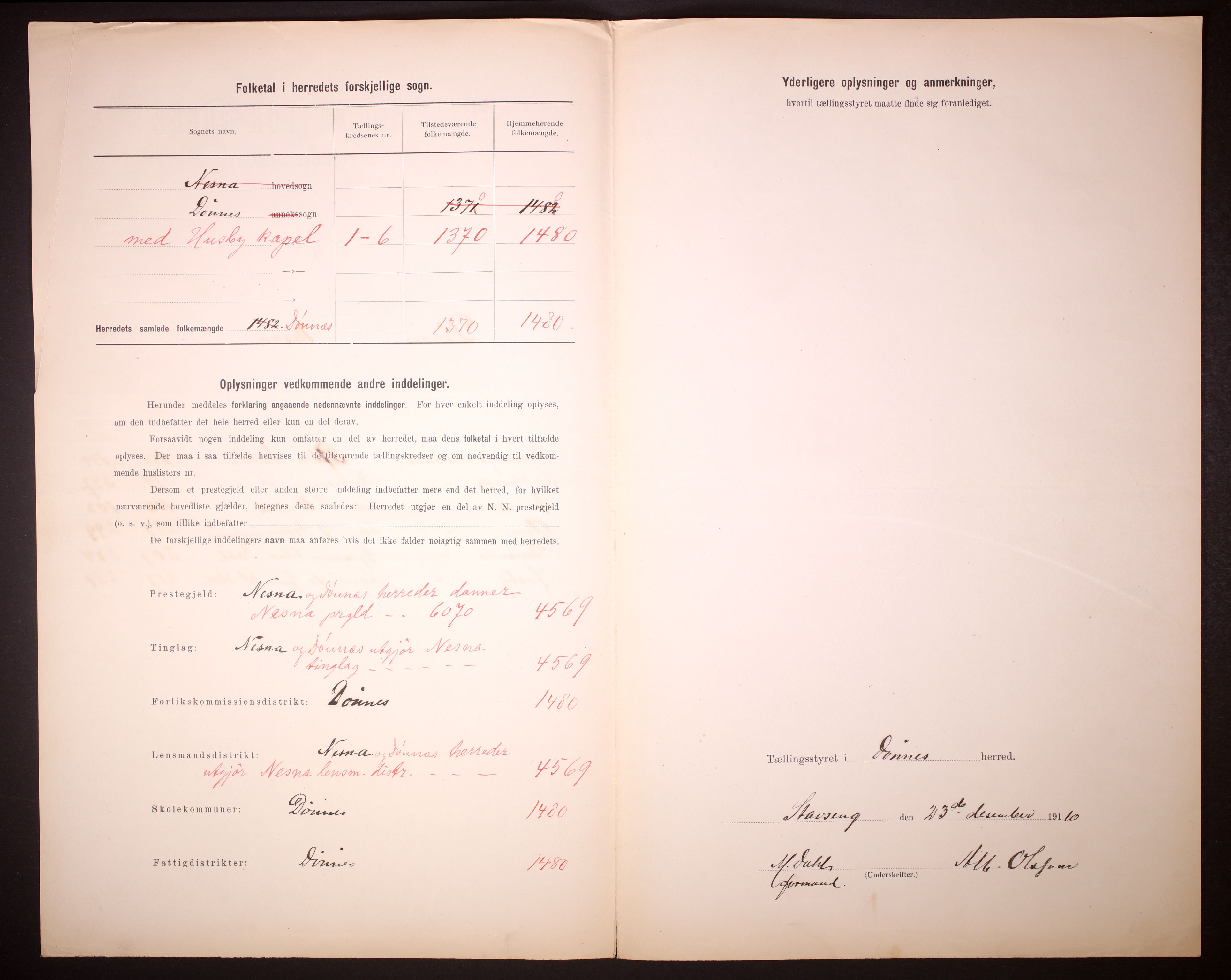 RA, 1910 census for Dønnes, 1910, p. 3