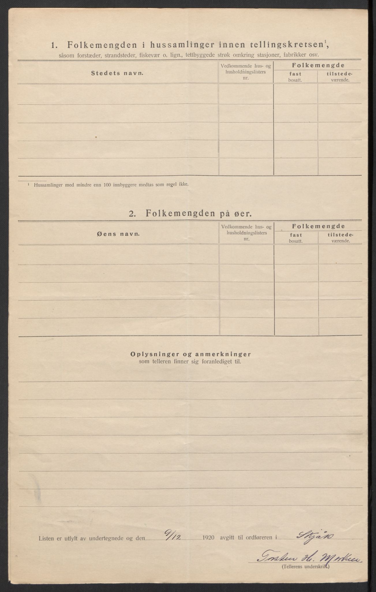 SAH, 1920 census for Skjåk, 1920, p. 29