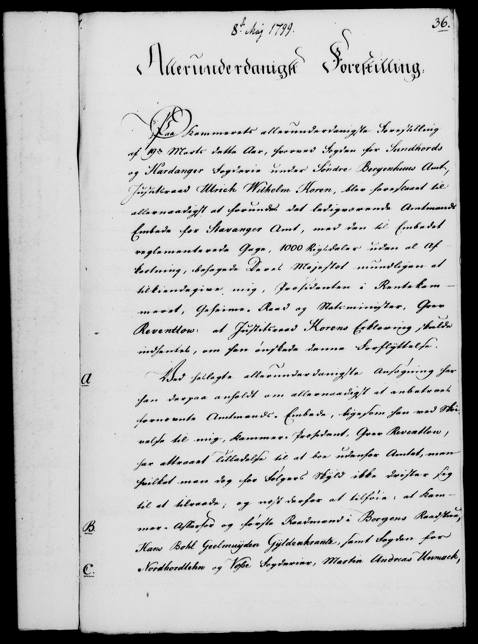 Rentekammeret, Kammerkanselliet, RA/EA-3111/G/Gf/Gfa/L0081: Norsk relasjons- og resolusjonsprotokoll (merket RK 52.81), 1799, p. 237