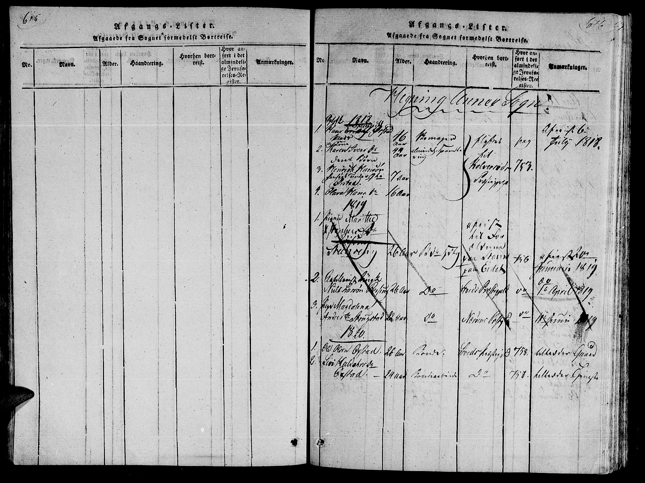 Ministerialprotokoller, klokkerbøker og fødselsregistre - Nord-Trøndelag, AV/SAT-A-1458/735/L0333: Parish register (official) no. 735A04 /3, 1816-1825, p. 615-616