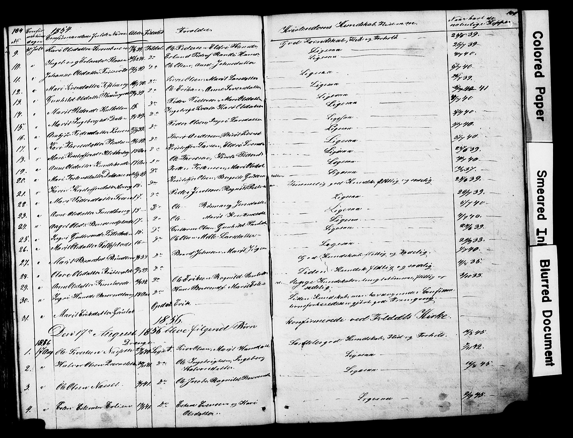 Lesja prestekontor, SAH/PREST-068/H/Ha/Hab/L0014: Parish register (copy) no. 14, 1842-1856, p. 104-105