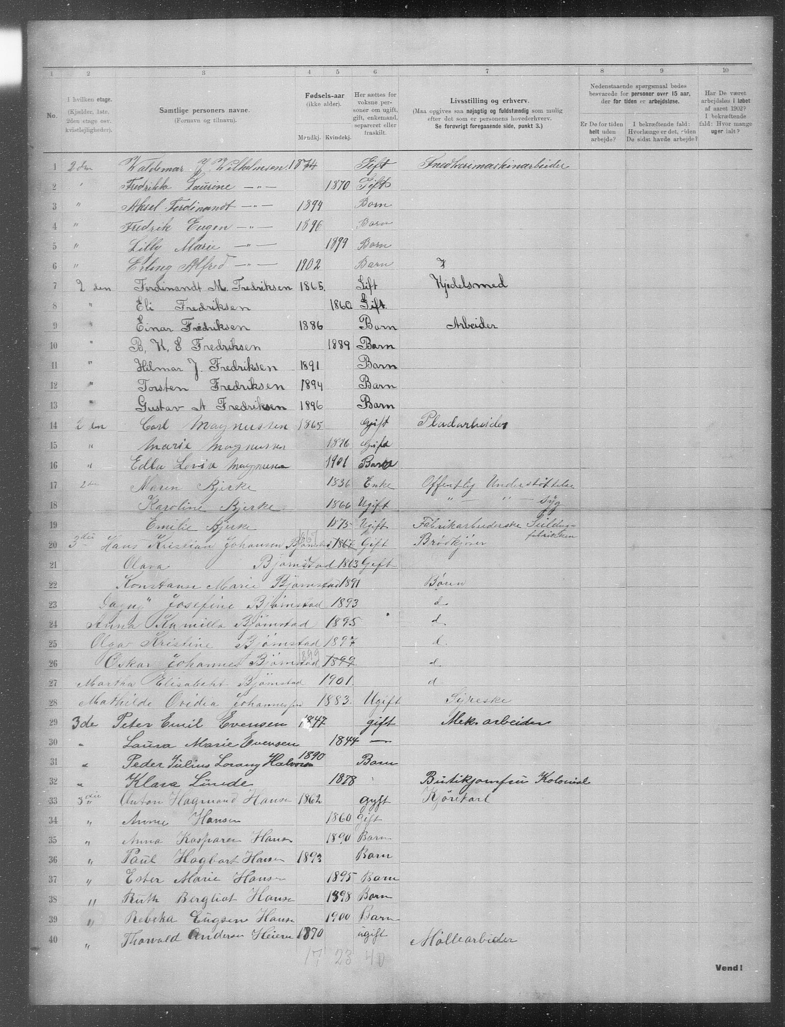 OBA, Municipal Census 1902 for Kristiania, 1902, p. 23792