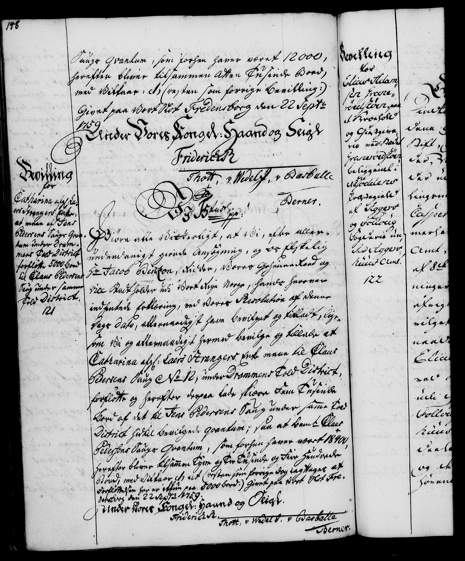 Rentekammeret, Kammerkanselliet, AV/RA-EA-3111/G/Gg/Gga/L0007: Norsk ekspedisjonsprotokoll med register (merket RK 53.7), 1759-1768, p. 148