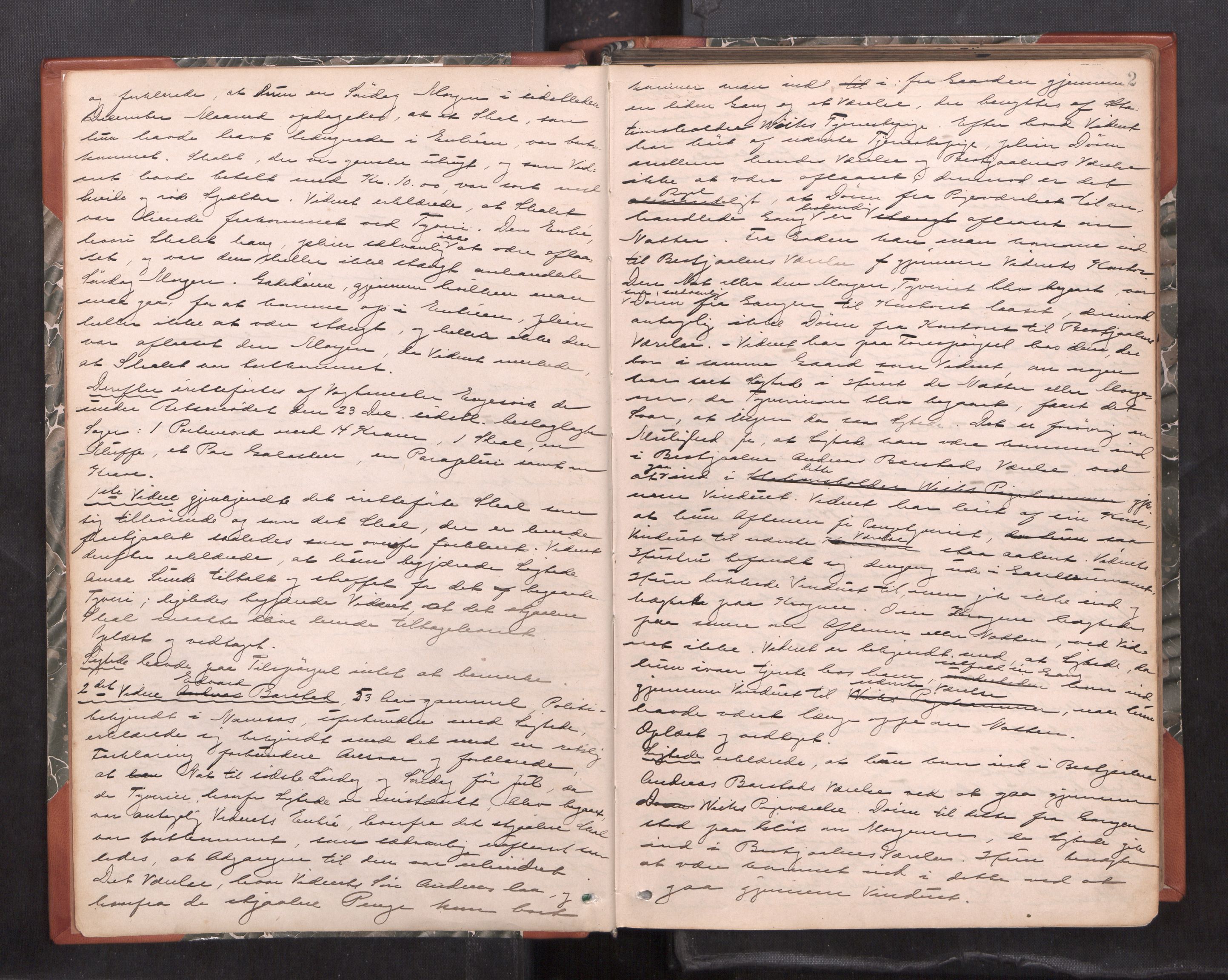 Namdal sorenskriveri, AV/SAT-A-4133/1/1/1B/L0022: Ekstrarettsprotokoll Nr 20, 1897-1910, p. 1b-2a