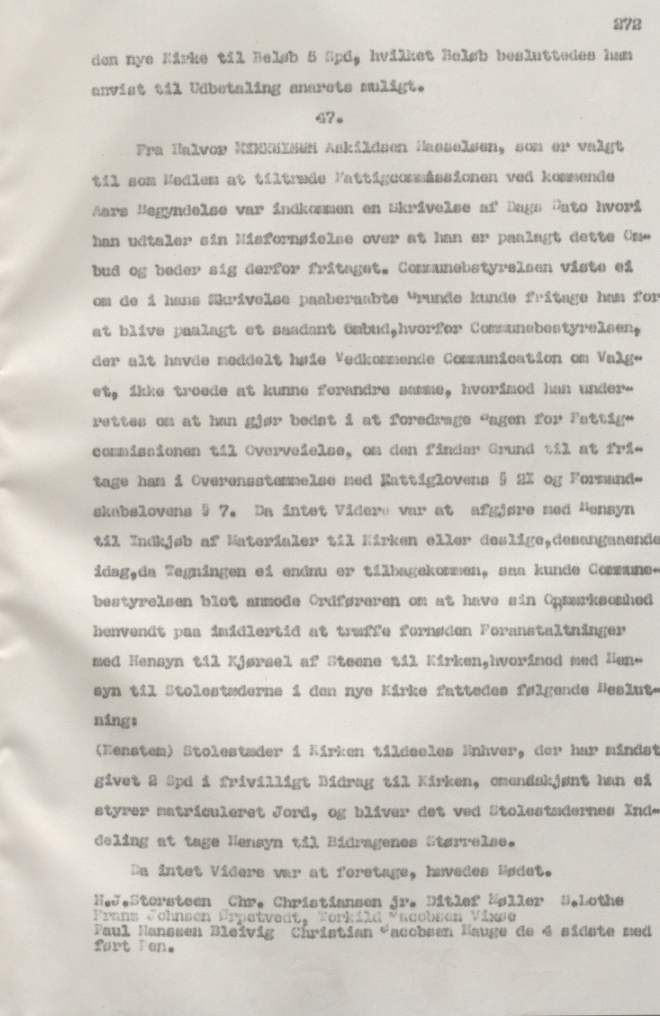 Torvastad kommune - Formannskapet, IKAR/K-101331/A/L0002: Avskrift av forhandlingsprotokoll, 1837-1855, p. 272