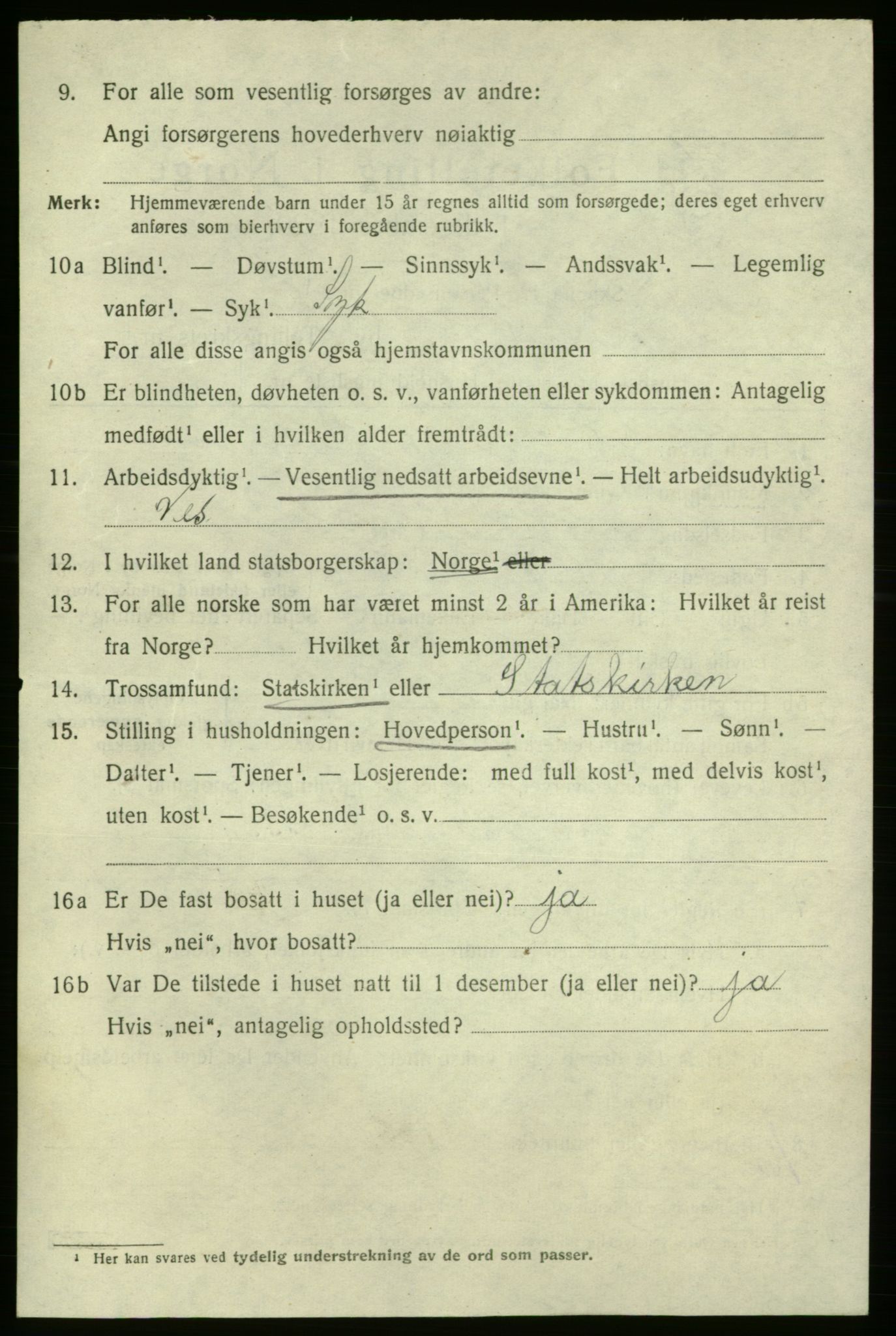 SAO, 1920 census for Fredrikshald, 1920, p. 25807