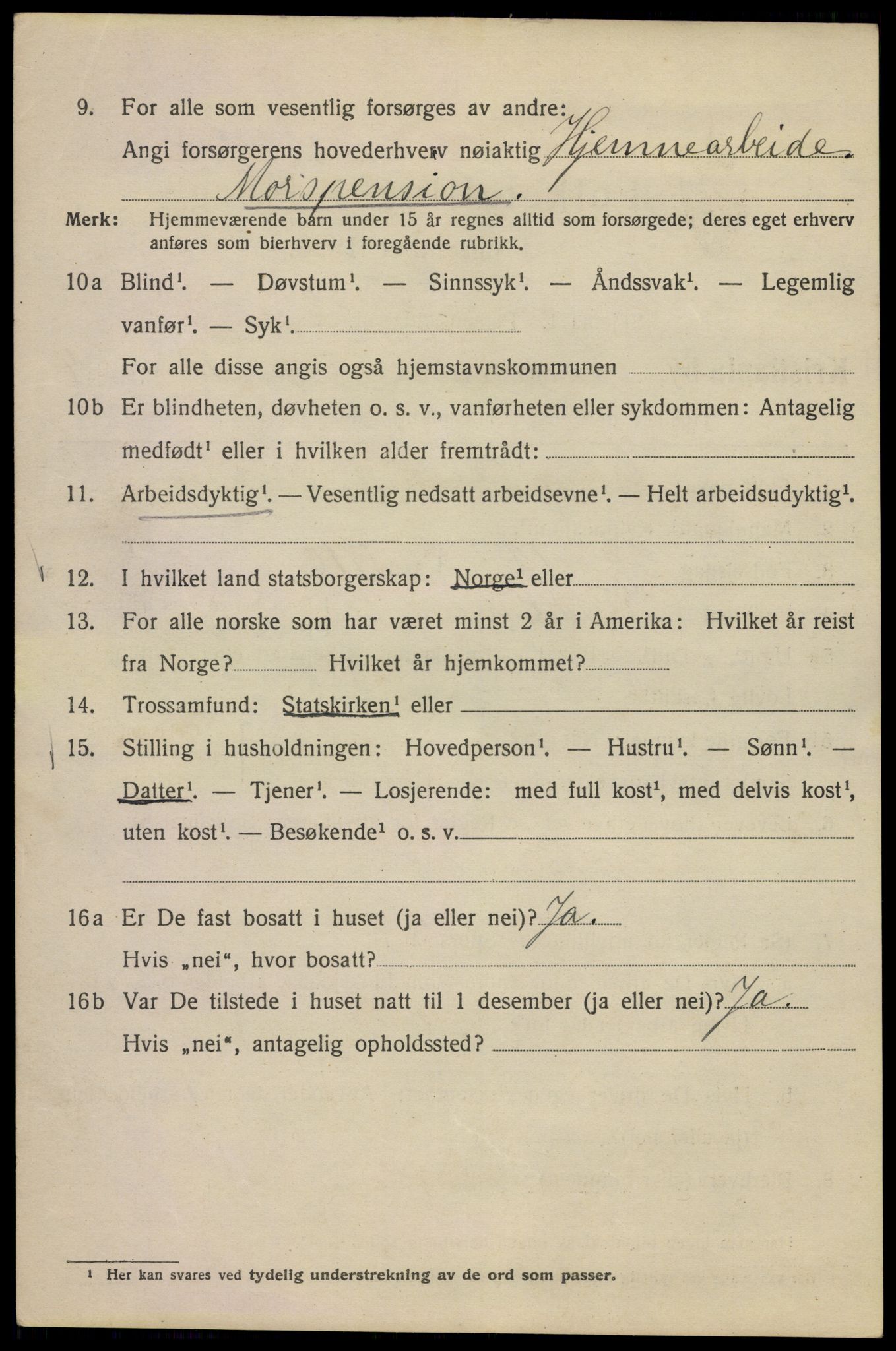 SAO, 1920 census for Kristiania, 1920, p. 327122