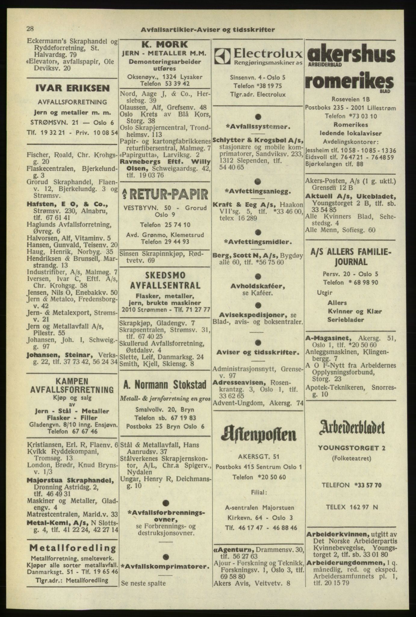 Kristiania/Oslo adressebok, PUBL/-, 1974-1975, p. 28