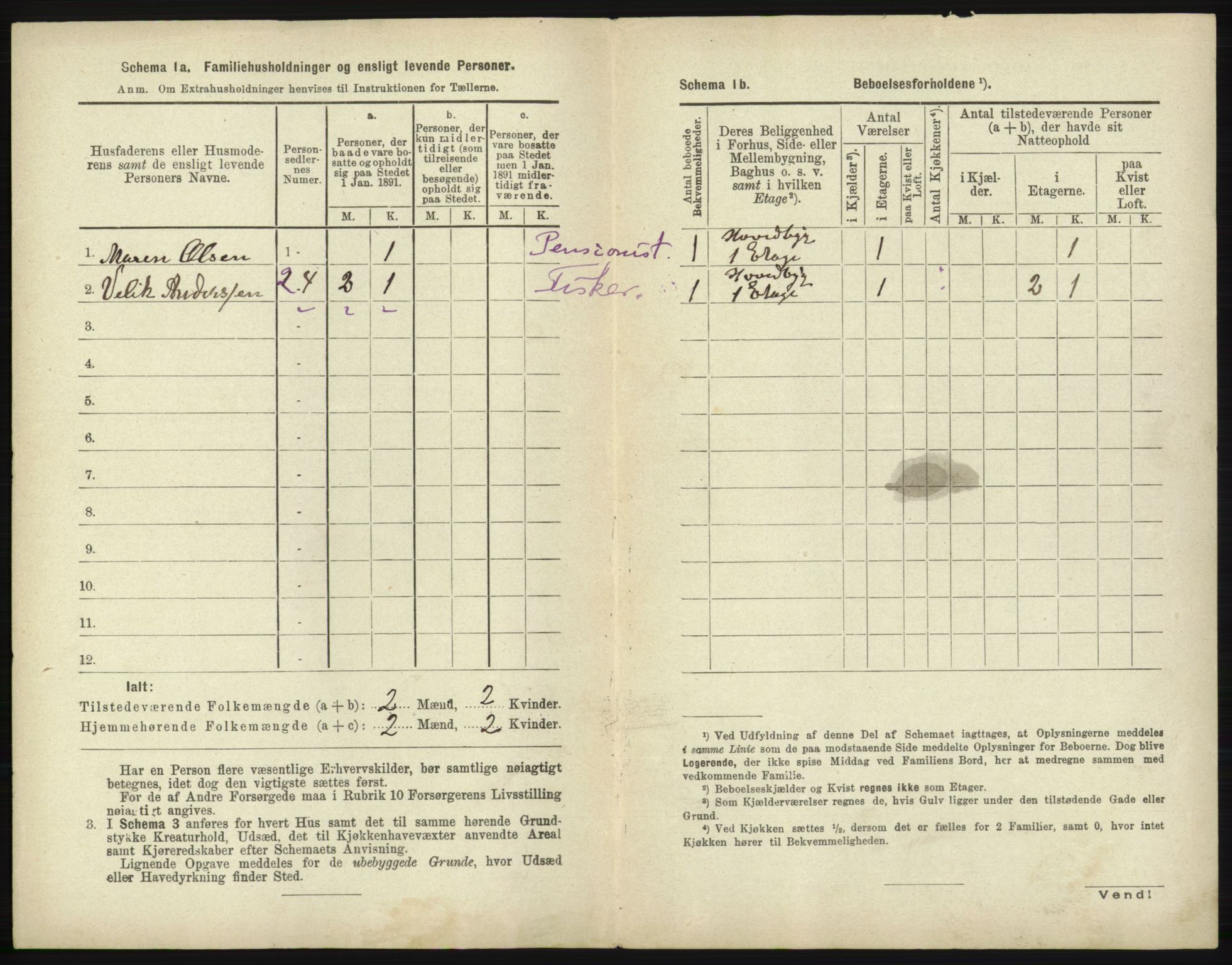 RA, 1891 census for 2001 Hammerfest, 1891, p. 266