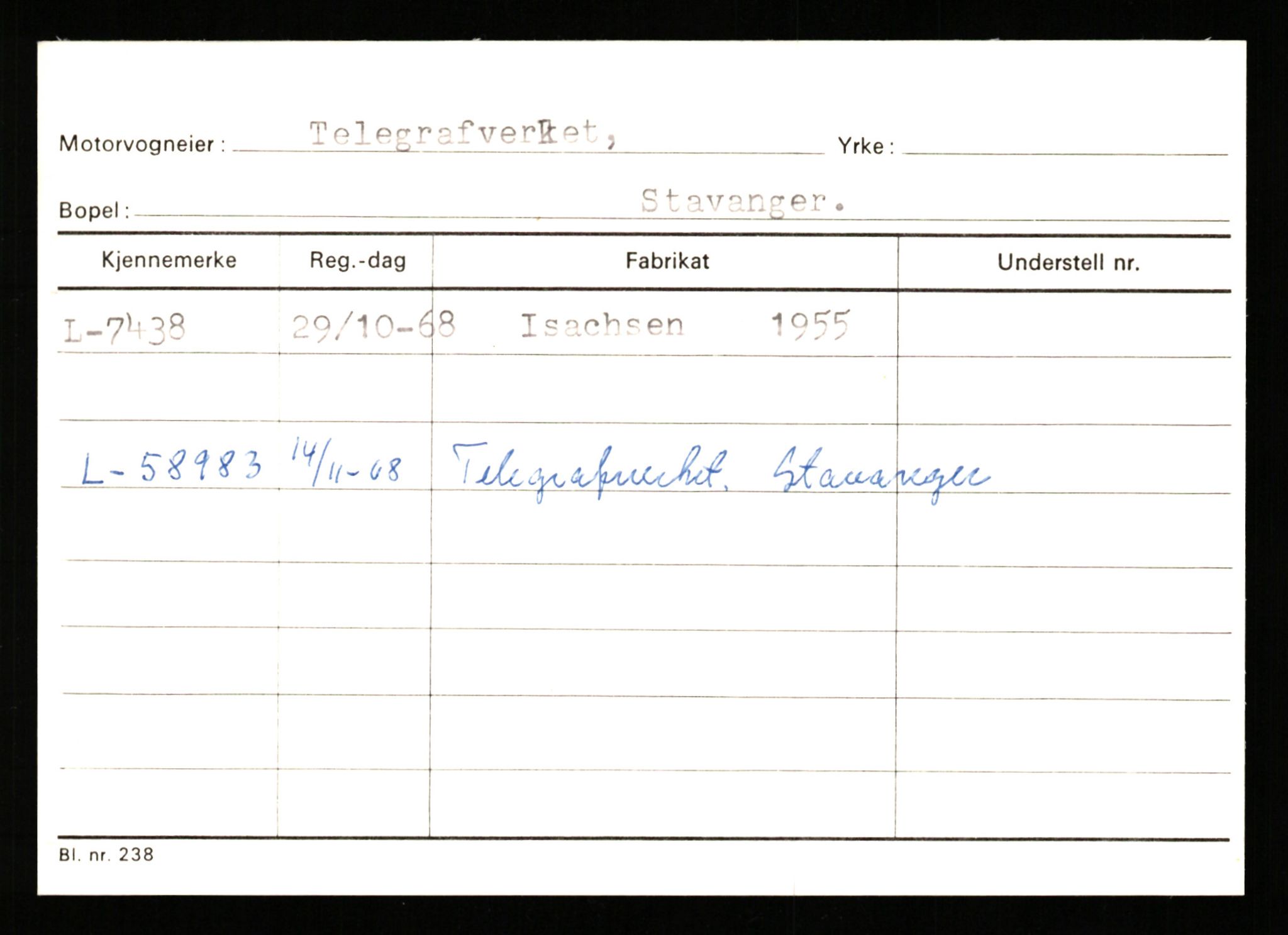 Stavanger trafikkstasjon, AV/SAST-A-101942/0/G/L0002: Registreringsnummer: 5791 - 10405, 1930-1971, p. 773