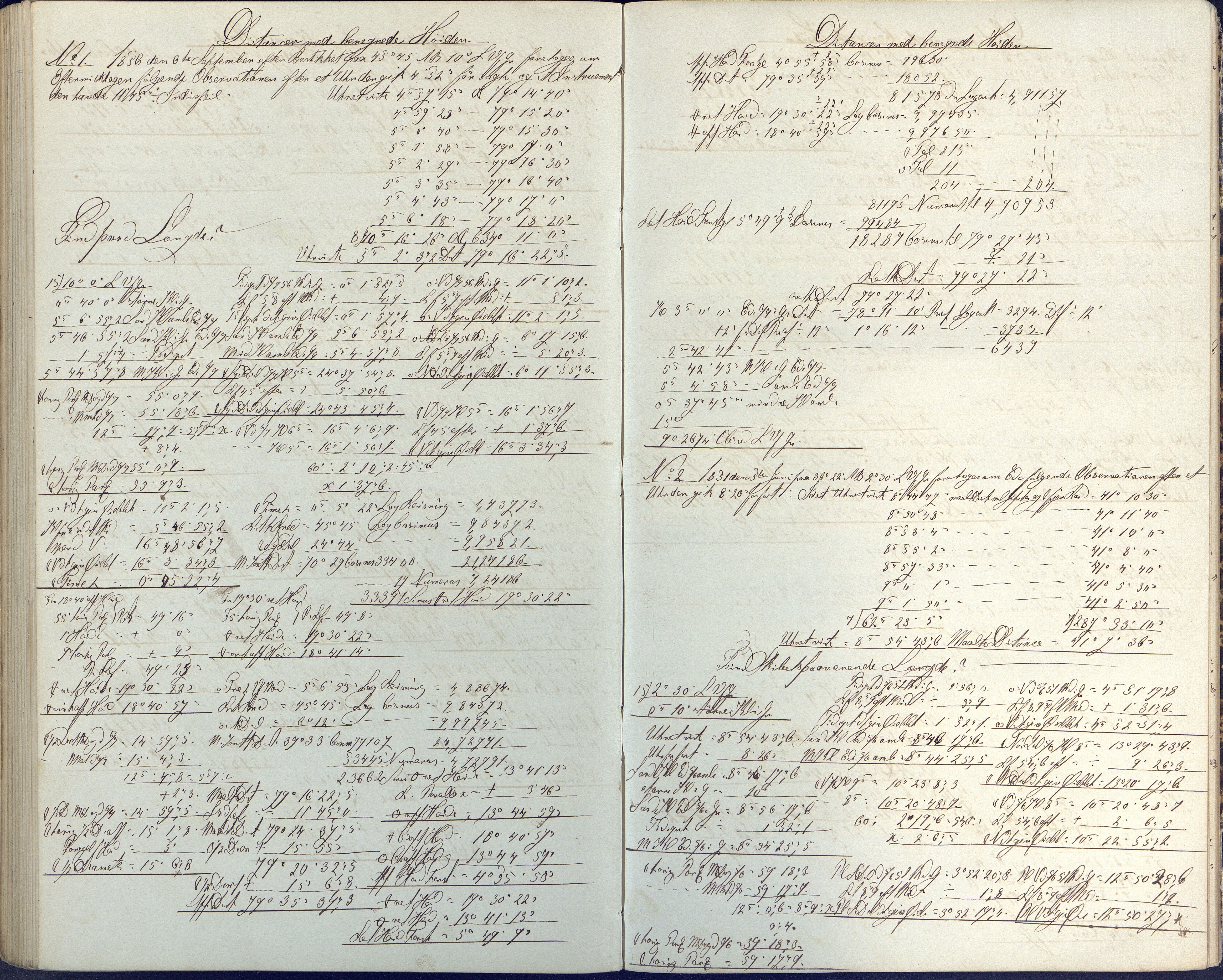 Samling av navigasjonsbøker, AAKS/PA-2806/Y/Y01/L0001/0001: Håndskrevne navigasjonsbøker / Navigationskrivebog tilhørende Anders Dedekam, Arendal, 1863