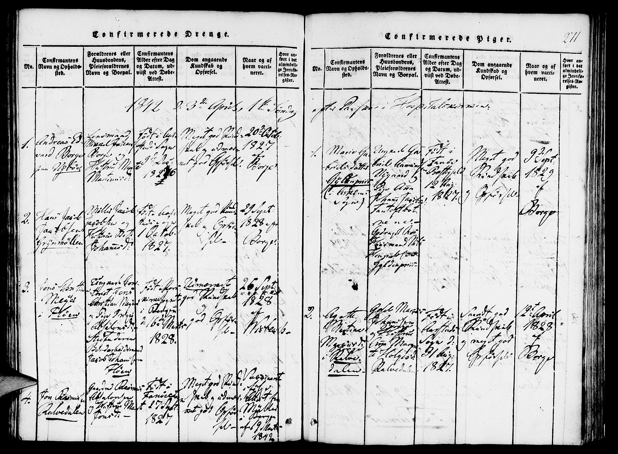 St. Jørgens hospital og Årstad sokneprestembete, AV/SAB-A-99934: Parish register (official) no. A 3, 1815-1843, p. 271