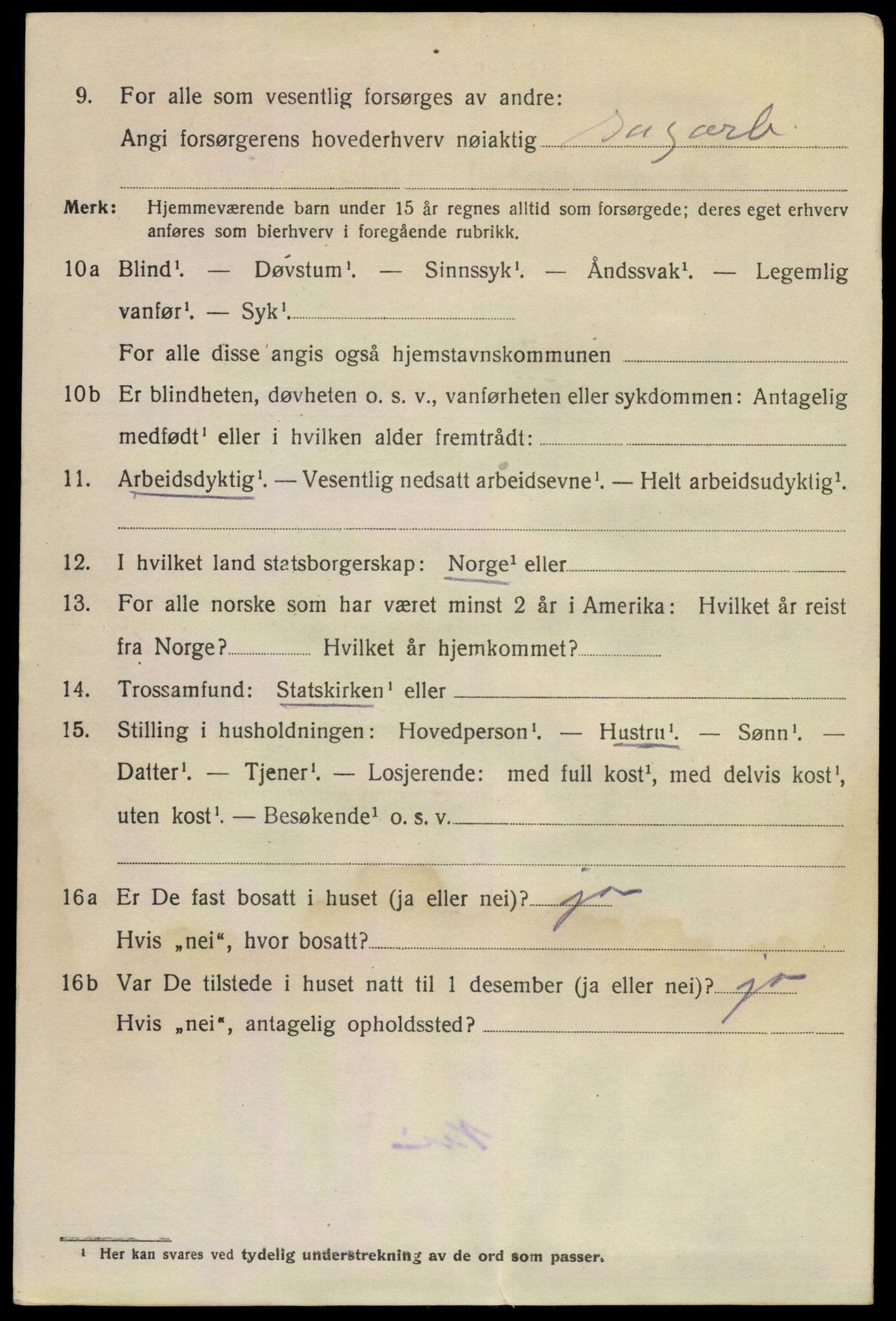 SAKO, 1920 census for Larvik, 1920, p. 22949