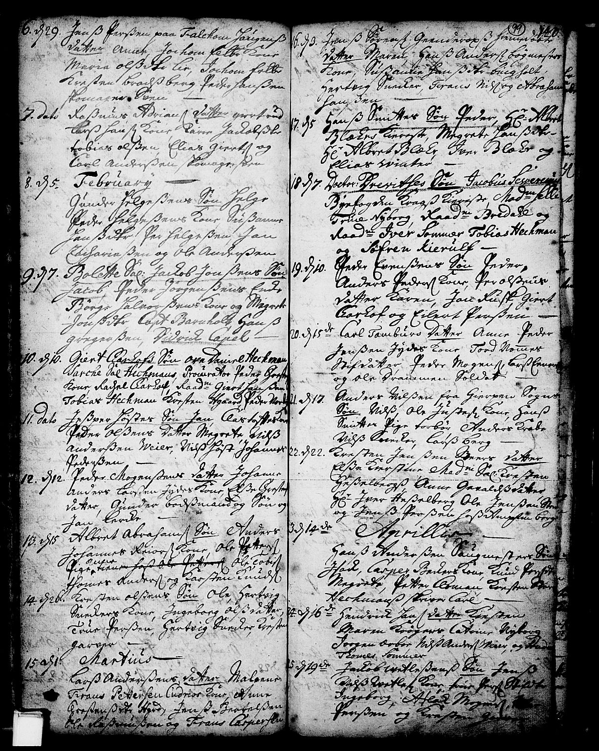 Skien kirkebøker, SAKO/A-302/F/Fa/L0002: Parish register (official) no. 2, 1716-1757, p. 99