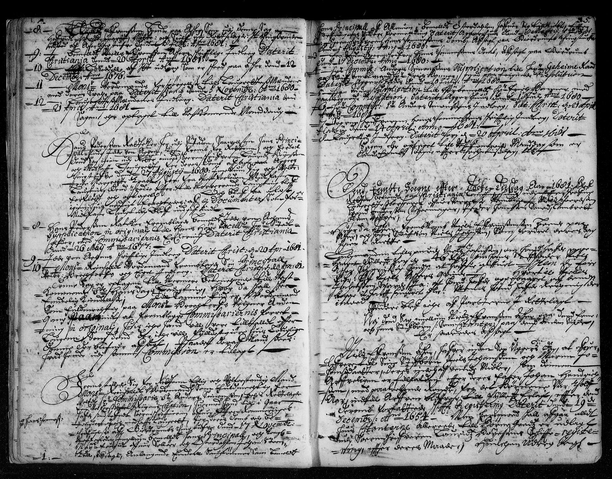 Christiania lagting, AV/SAO-A-11131/F/Fa/L0008: Tingbok, 1680-1689, p. 14b-15a
