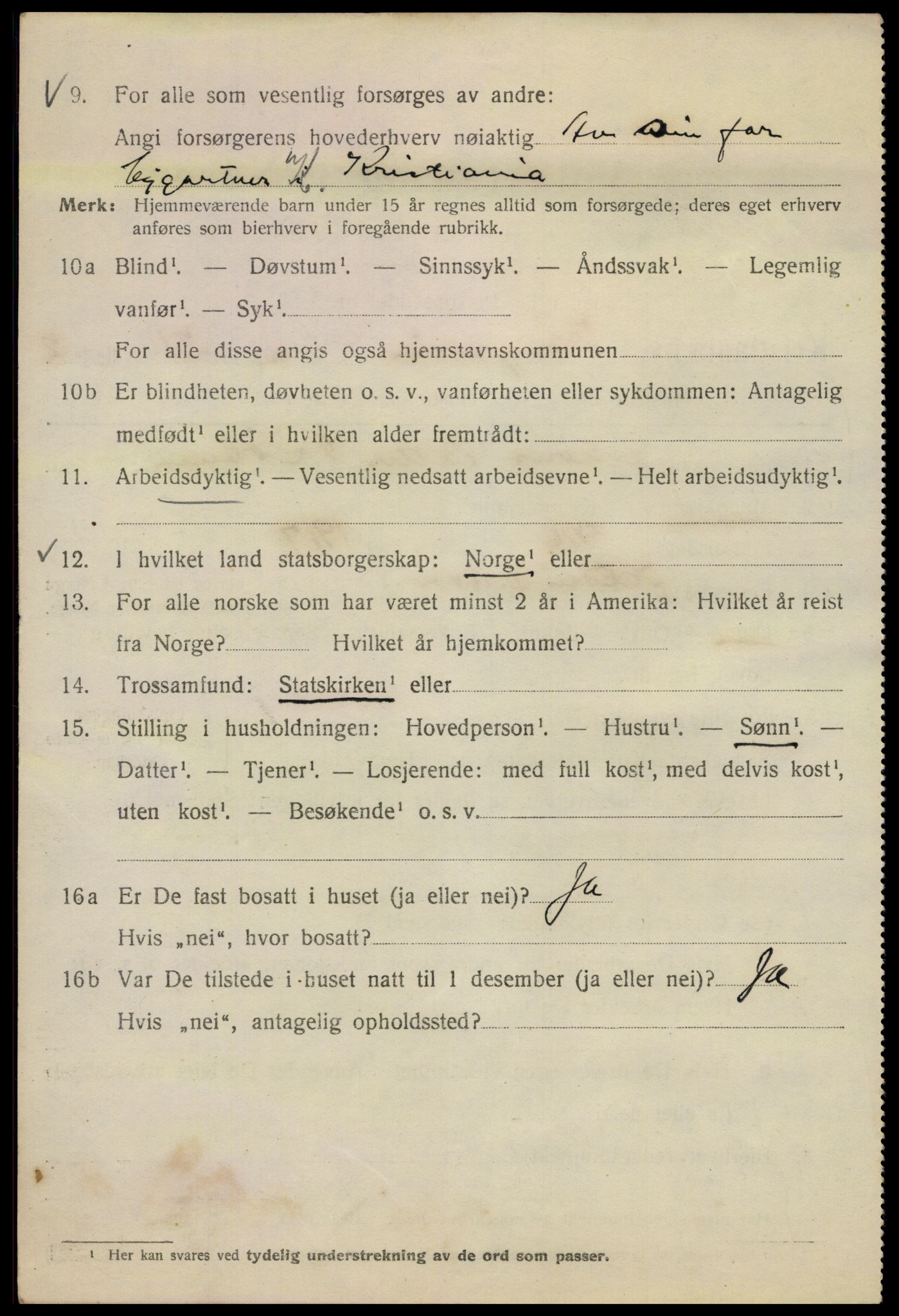 SAO, 1920 census for Kristiania, 1920, p. 348020