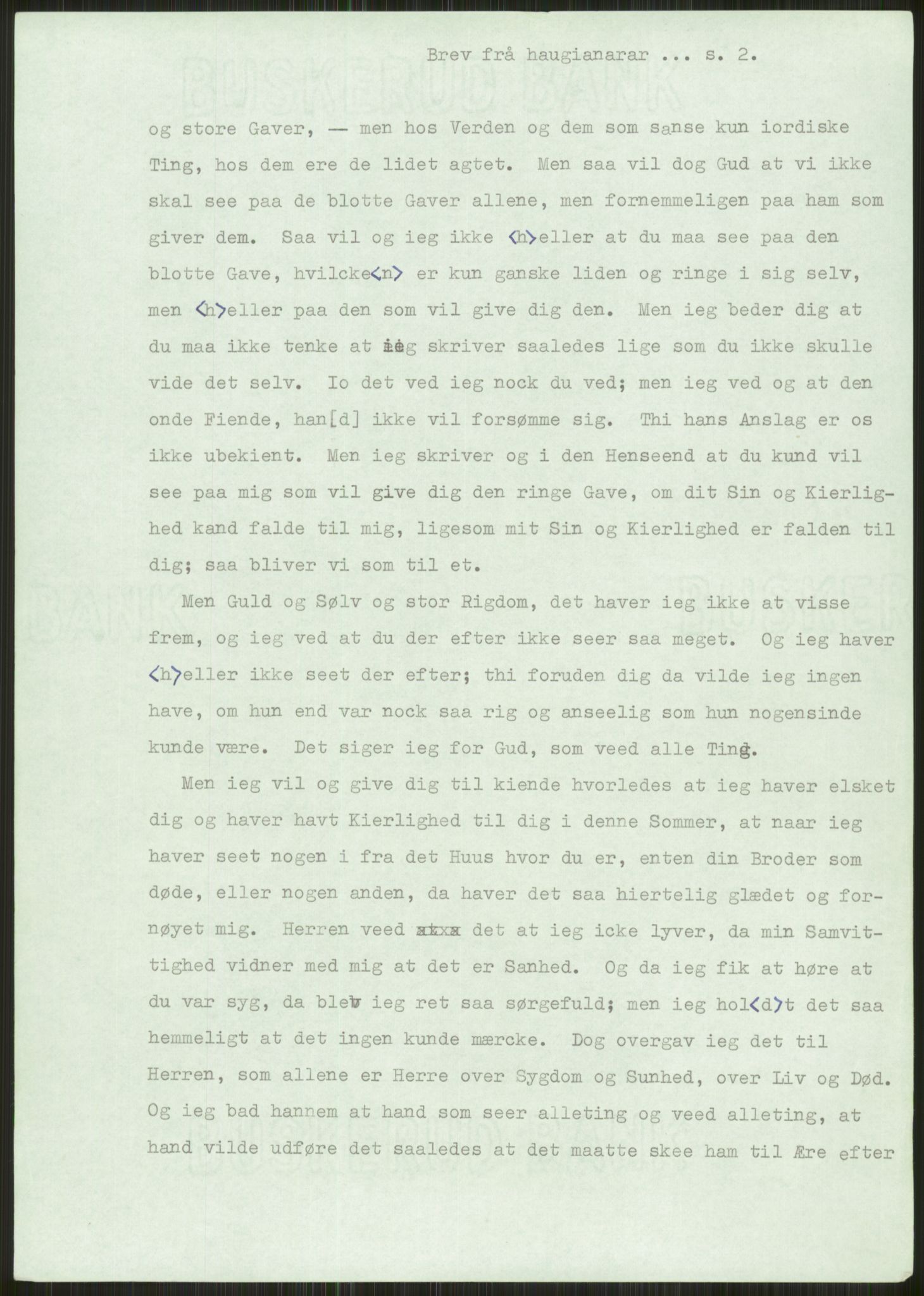 Samlinger til kildeutgivelse, Haugianerbrev, AV/RA-EA-6834/F/L0001: Haugianerbrev I: 1760-1804, 1760-1804, p. 2