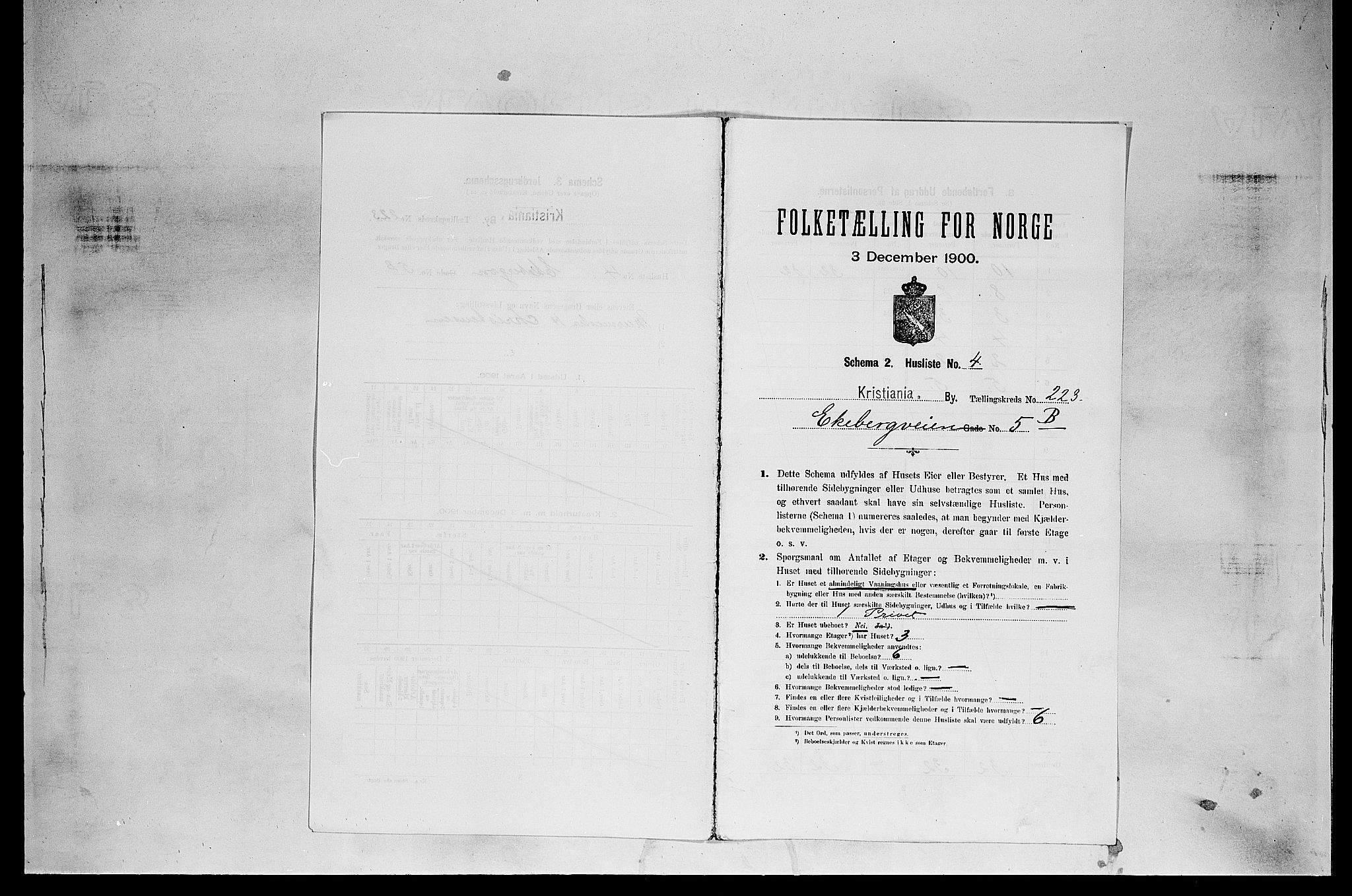 SAO, 1900 census for Kristiania, 1900, p. 18740