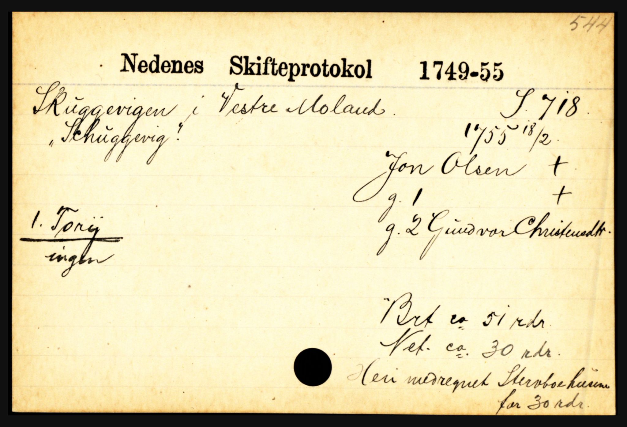 Nedenes sorenskriveri før 1824, AV/SAK-1221-0007/H, p. 27233