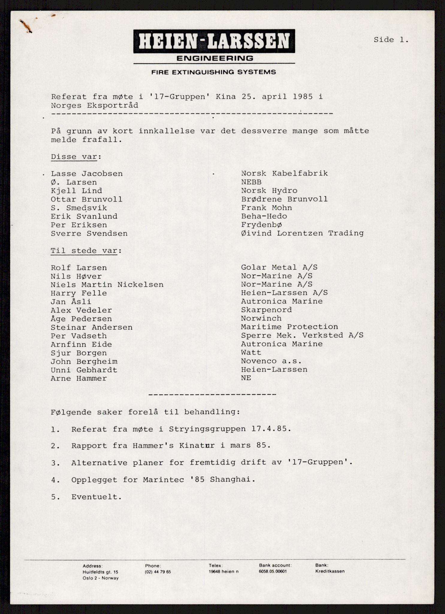 "17-Gruppen Kina", AV/RA-PA-1688/A/L0001: Møtereferater, 1979-1986, p. 195