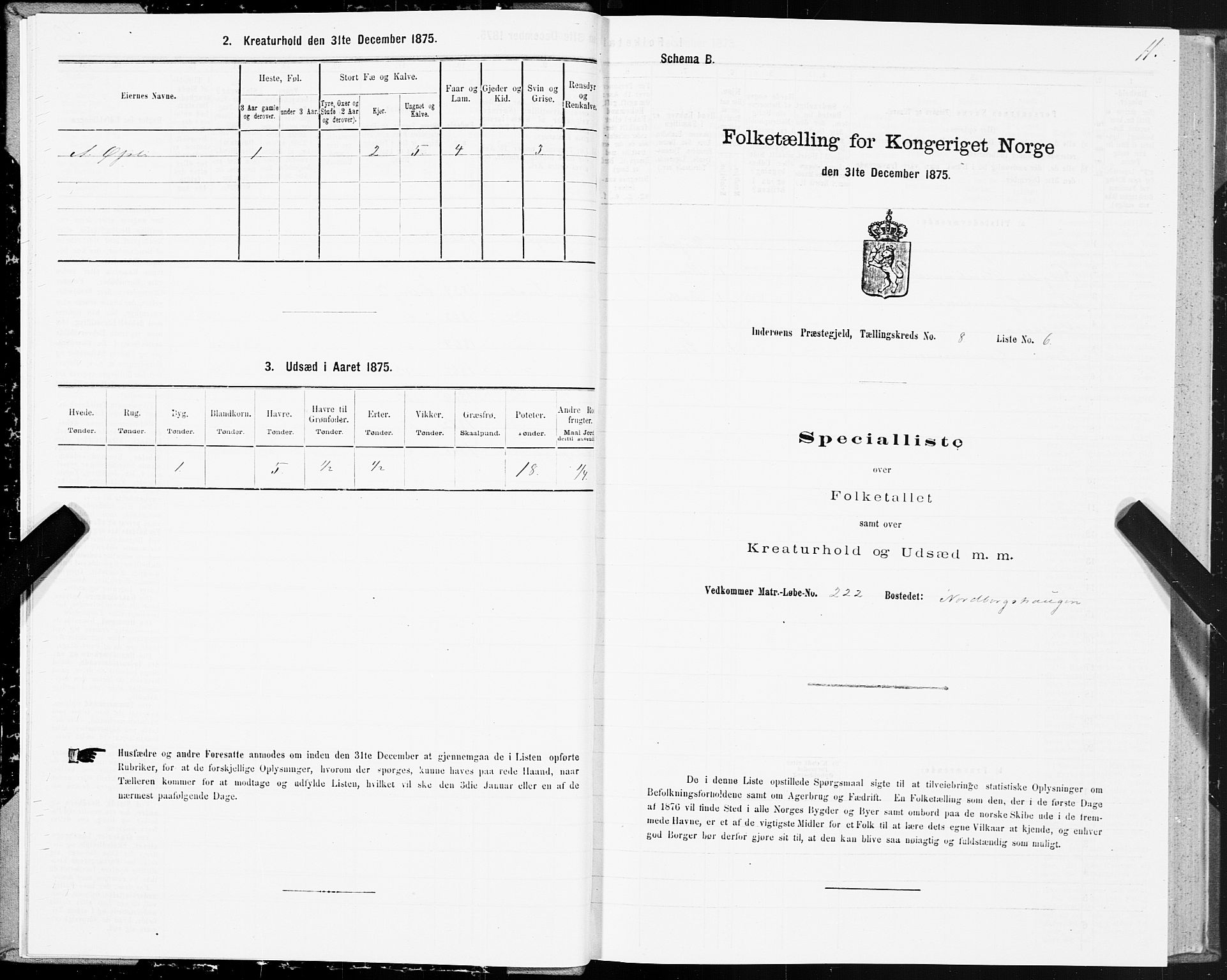 SAT, 1875 census for 1729P Inderøy, 1875, p. 5011