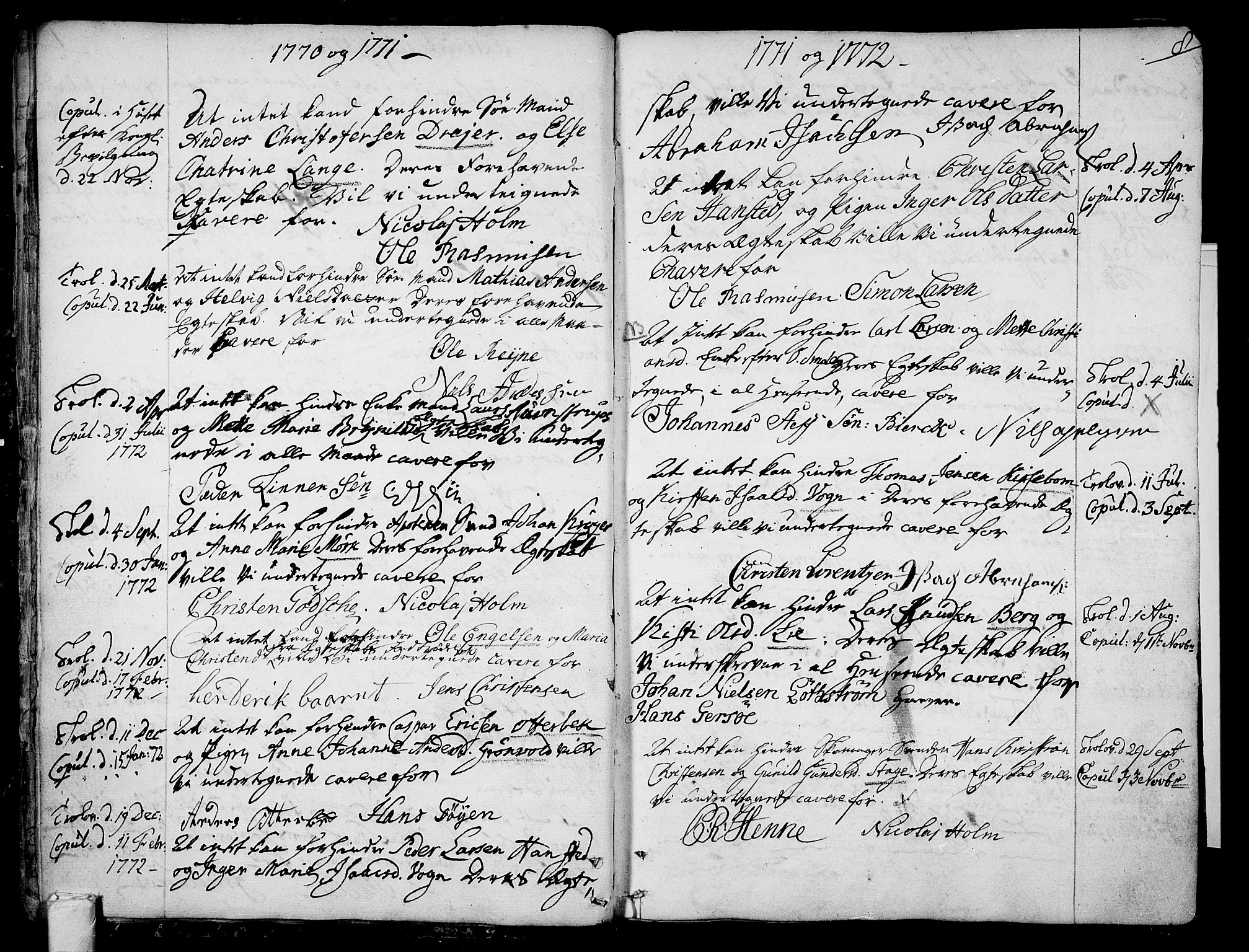 Tønsberg kirkebøker, SAKO/A-330/F/Fa/L0002: Parish register (official) no. I 2, 1760-1796, p. 8