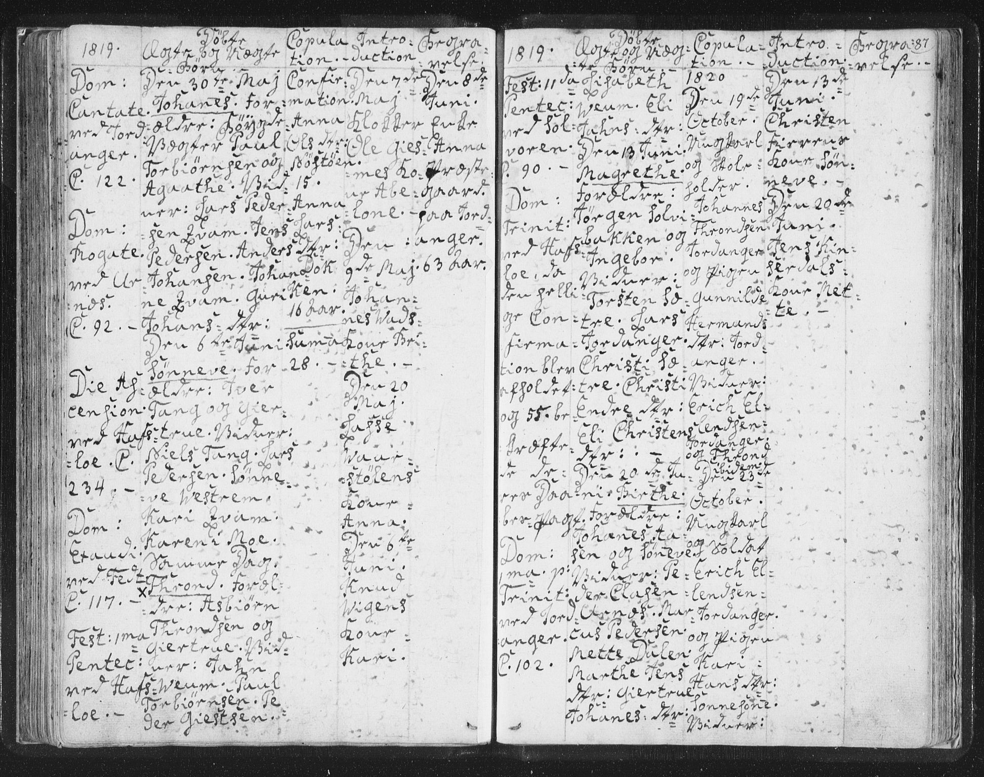 Hafslo sokneprestembete, AV/SAB-A-80301/H/Haa/Haaa/L0003: Parish register (official) no. A 3, 1807-1821, p. 87