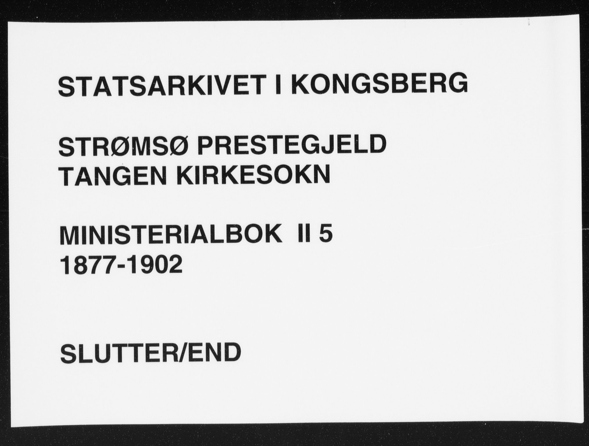 Strømsø kirkebøker, AV/SAKO-A-246/F/Fb/L0005: Parish register (official) no. II 5, 1877-1902