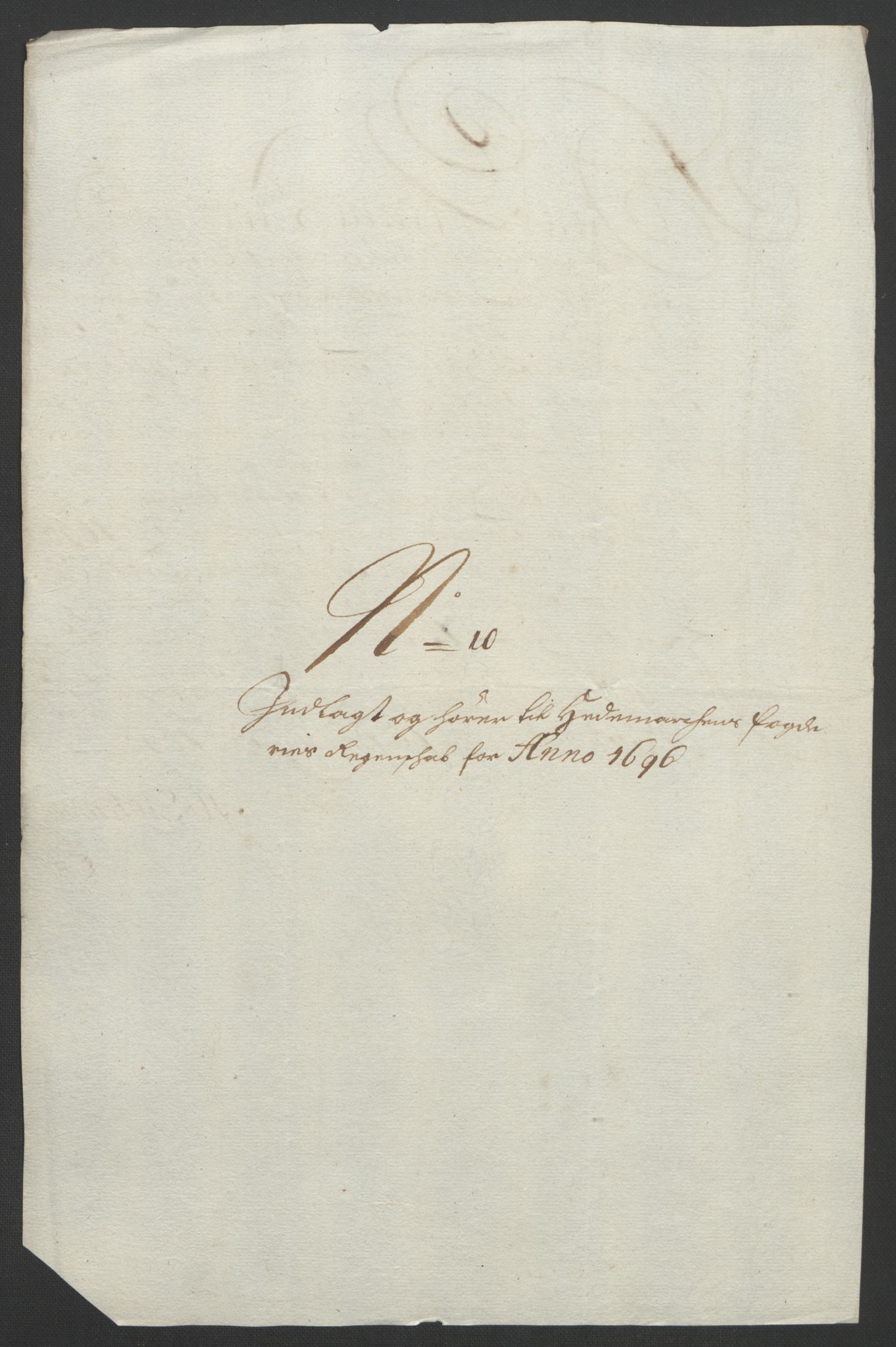 Rentekammeret inntil 1814, Reviderte regnskaper, Fogderegnskap, AV/RA-EA-4092/R16/L1036: Fogderegnskap Hedmark, 1695-1696, p. 401