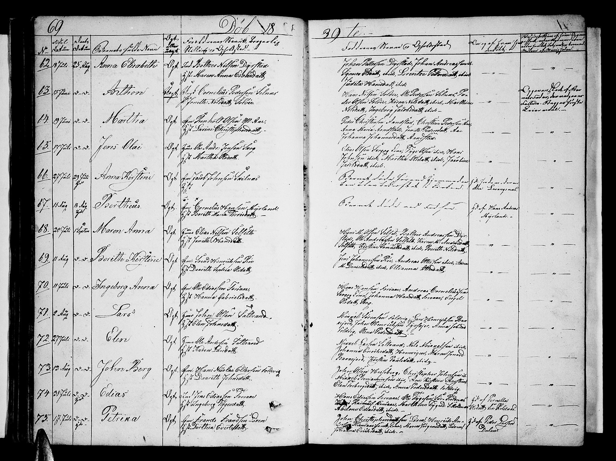 Ibestad sokneprestembete, SATØ/S-0077/H/Ha/Hab/L0003klokker: Parish register (copy) no. 3, 1833-1852, p. 69