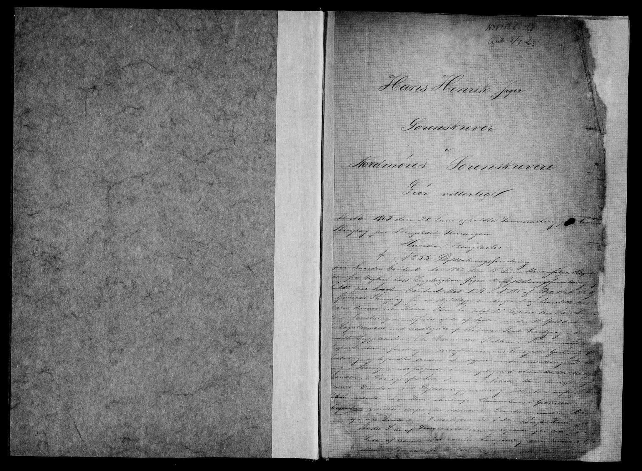 Nordmøre sorenskriveri, AV/SAT-A-4132/1/2/2Ca/L0026: Mortgage book no. 17a, 1865-1866, p. 1