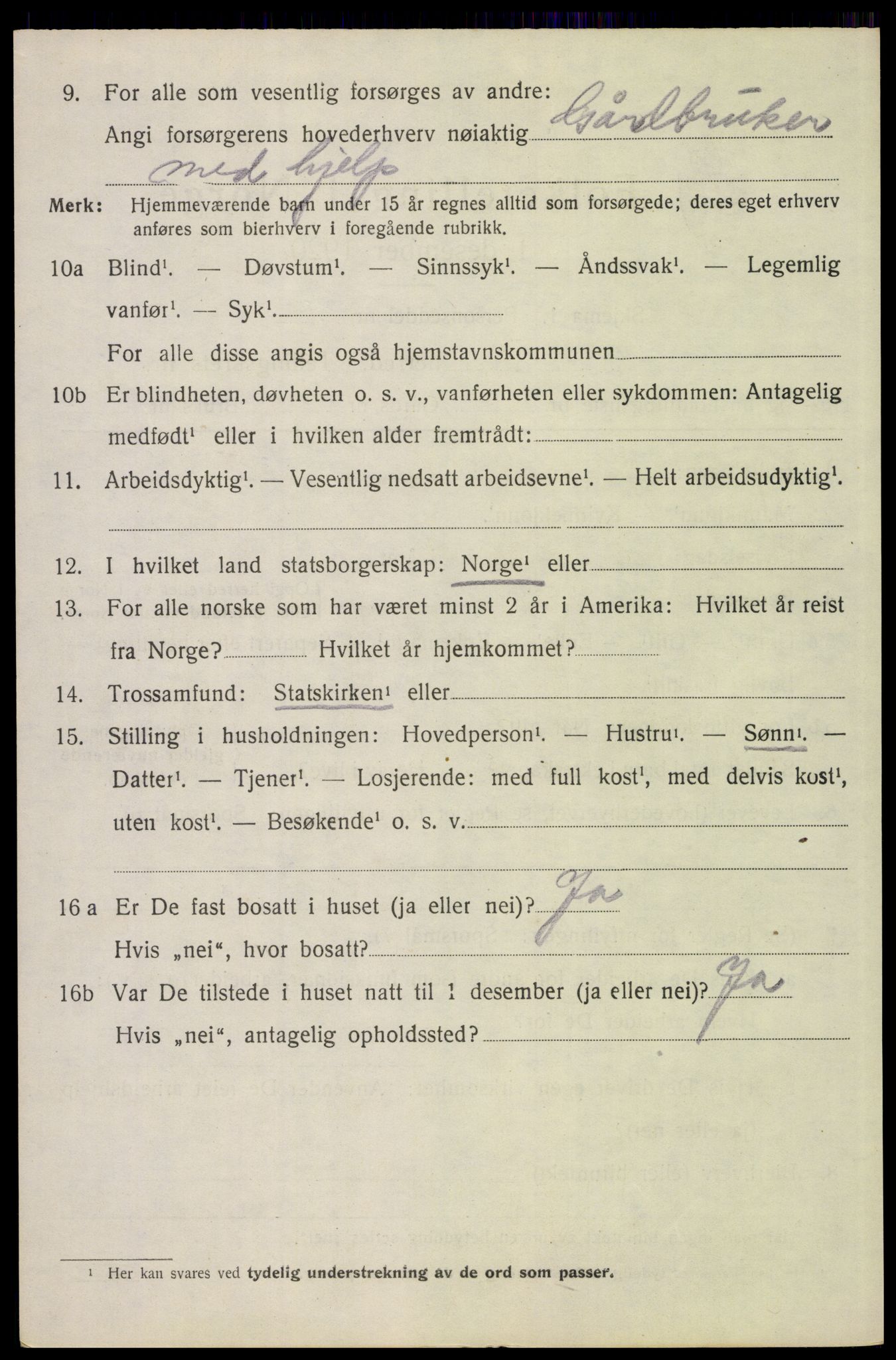 SAH, 1920 census for Elverum, 1920, p. 26829