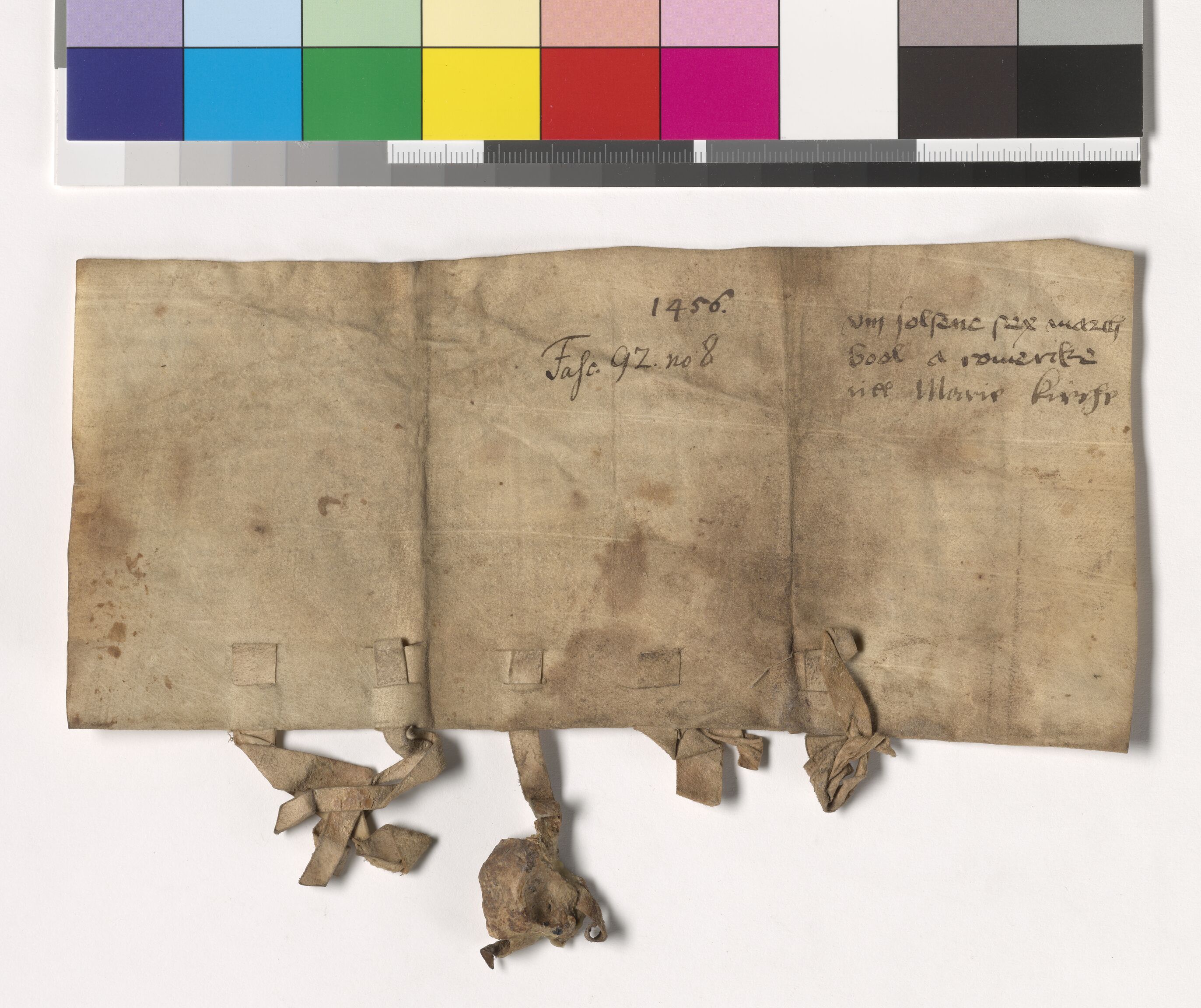 Riksarkivets diplomsamling, AV/RA-EA-5965/F05/L0222: NRA AM fasc. 92 nr. 5-9, 1453-1456, p. 9