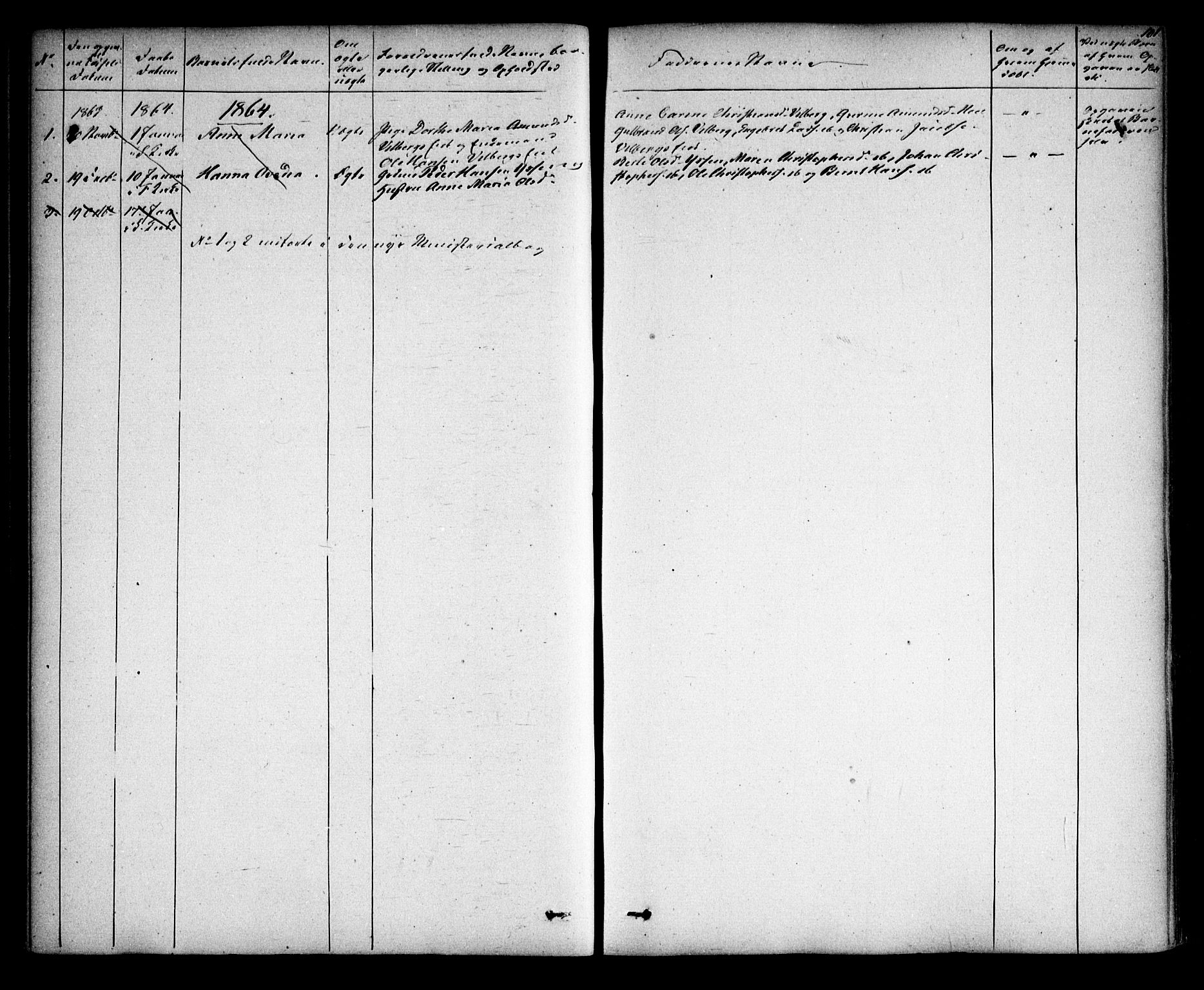 Sørum prestekontor Kirkebøker, AV/SAO-A-10303/F/Fa/L0005: Parish register (official) no. I 5, 1846-1863, p. 101