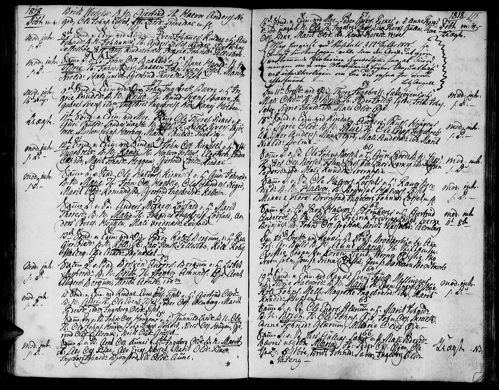 Ministerialprotokoller, klokkerbøker og fødselsregistre - Møre og Romsdal, SAT/A-1454/595/L1040: Parish register (official) no. 595A02, 1797-1819, p. 115