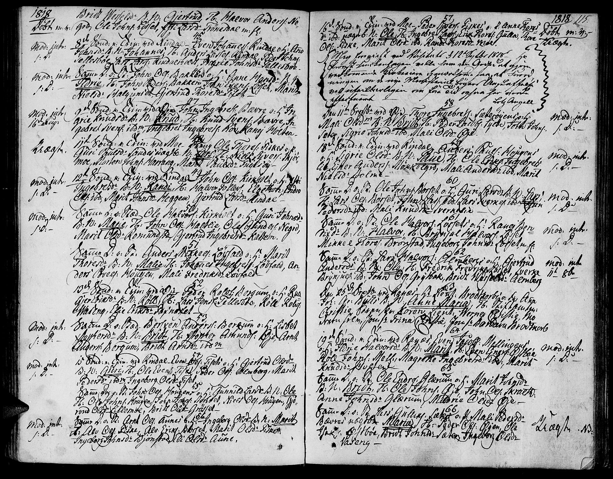 Ministerialprotokoller, klokkerbøker og fødselsregistre - Møre og Romsdal, AV/SAT-A-1454/595/L1040: Parish register (official) no. 595A02, 1797-1819, p. 115