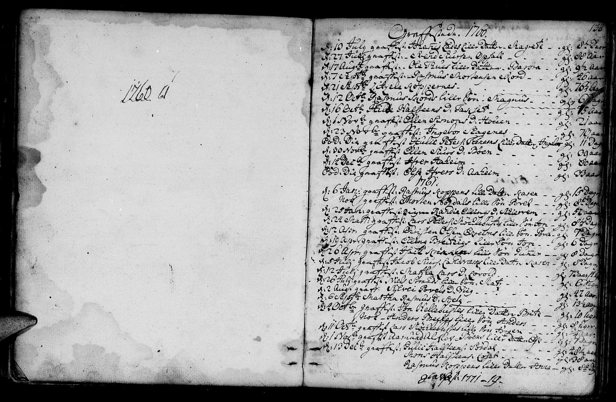 Ministerialprotokoller, klokkerbøker og fødselsregistre - Møre og Romsdal, SAT/A-1454/501/L0002: Parish register (official) no. 501A02, 1760-1816, p. 138
