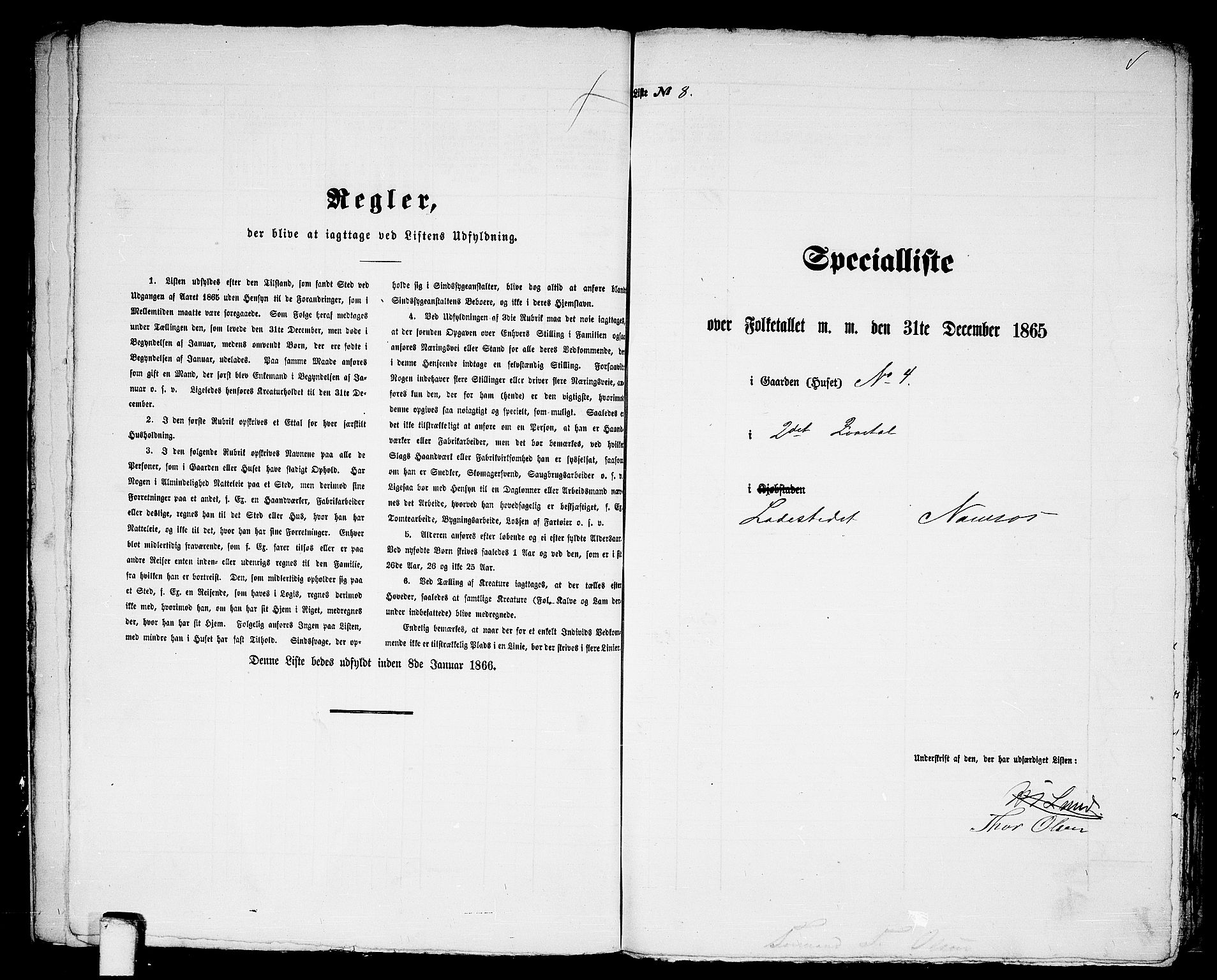 RA, 1865 census for Namsos/Namsos, 1865, p. 20