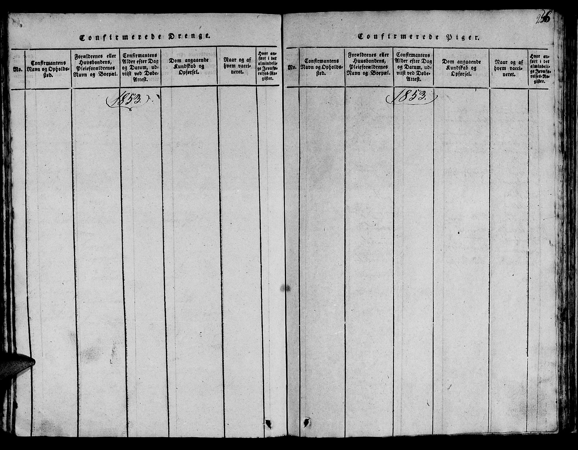 Ministerialprotokoller, klokkerbøker og fødselsregistre - Sør-Trøndelag, SAT/A-1456/613/L0393: Parish register (copy) no. 613C01, 1816-1886, p. 256