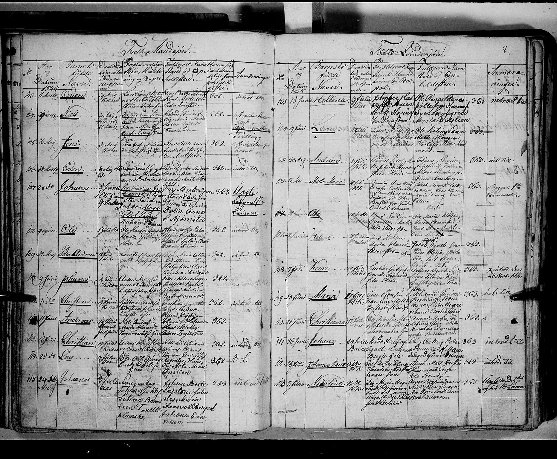 Toten prestekontor, SAH/PREST-102/H/Ha/Hab/L0002: Parish register (copy) no. 2, 1820-1827, p. 91h