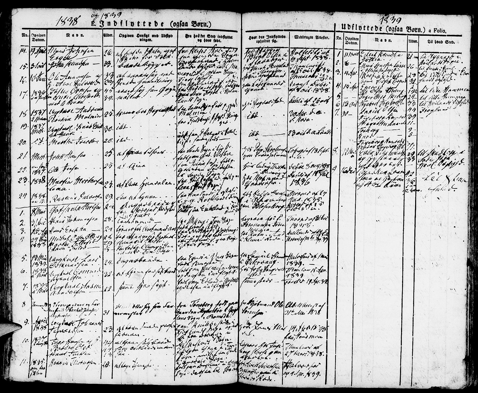 Domkirken sokneprestkontor, SAST/A-101812/001/30/30BA/L0011: Parish register (official) no. A 11, 1832-1856