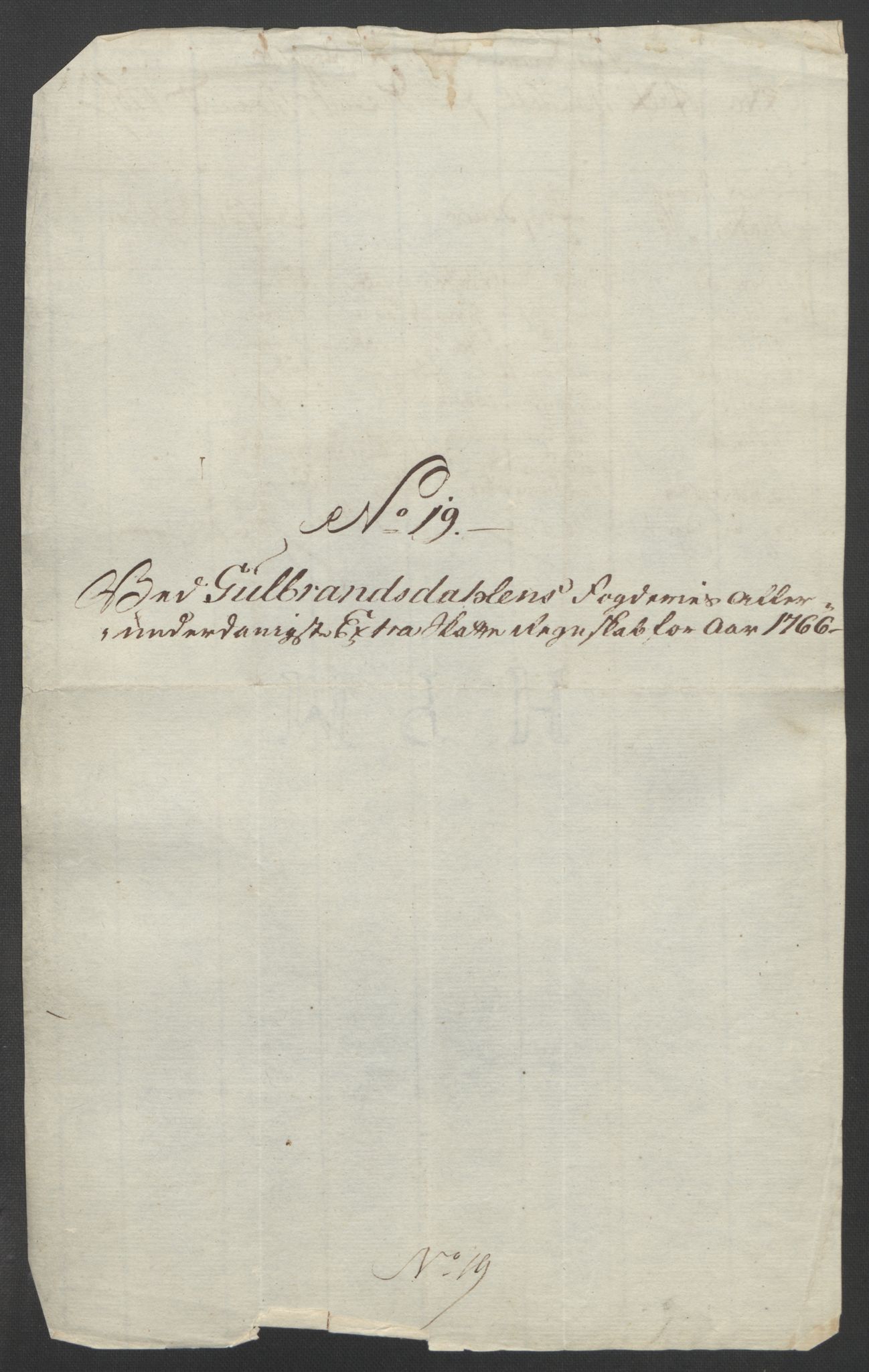 Rentekammeret inntil 1814, Reviderte regnskaper, Fogderegnskap, RA/EA-4092/R17/L1266: Ekstraskatten Gudbrandsdal, 1762-1766, p. 588