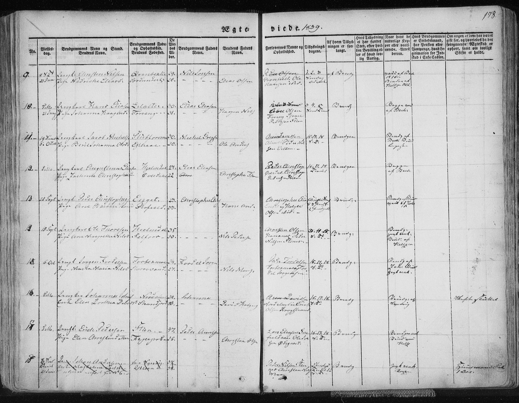 Ministerialprotokoller, klokkerbøker og fødselsregistre - Nordland, AV/SAT-A-1459/827/L0390: Parish register (official) no. 827A02, 1826-1841, p. 178