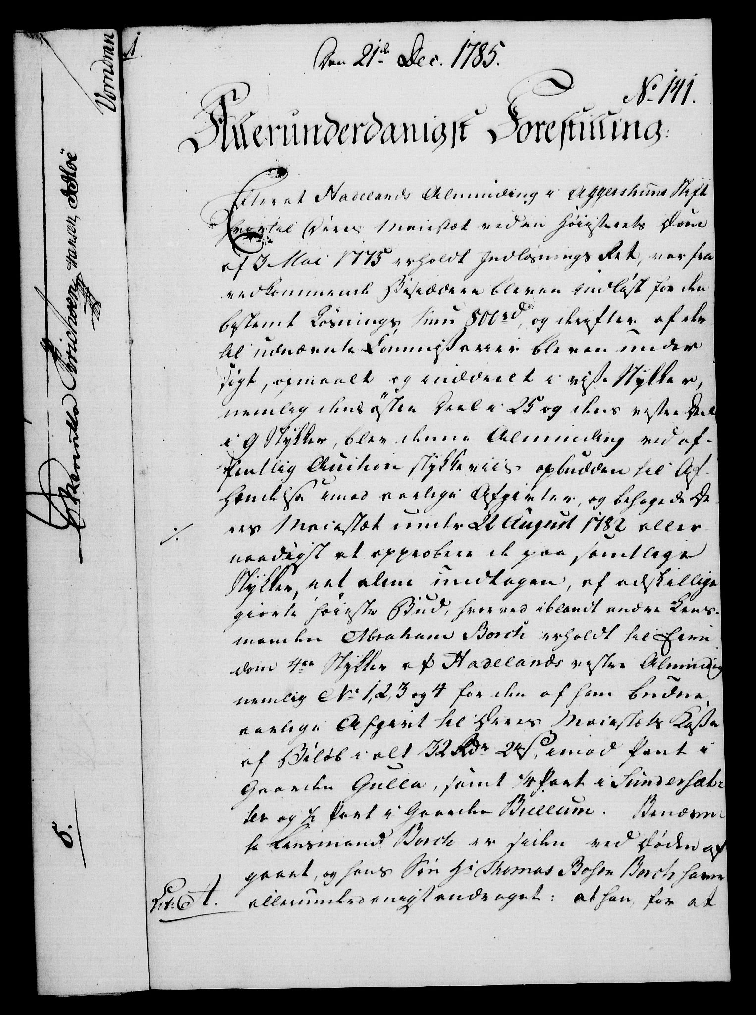 Rentekammeret, Kammerkanselliet, RA/EA-3111/G/Gf/Gfa/L0067: Norsk relasjons- og resolusjonsprotokoll (merket RK 52.67), 1785, p. 1084