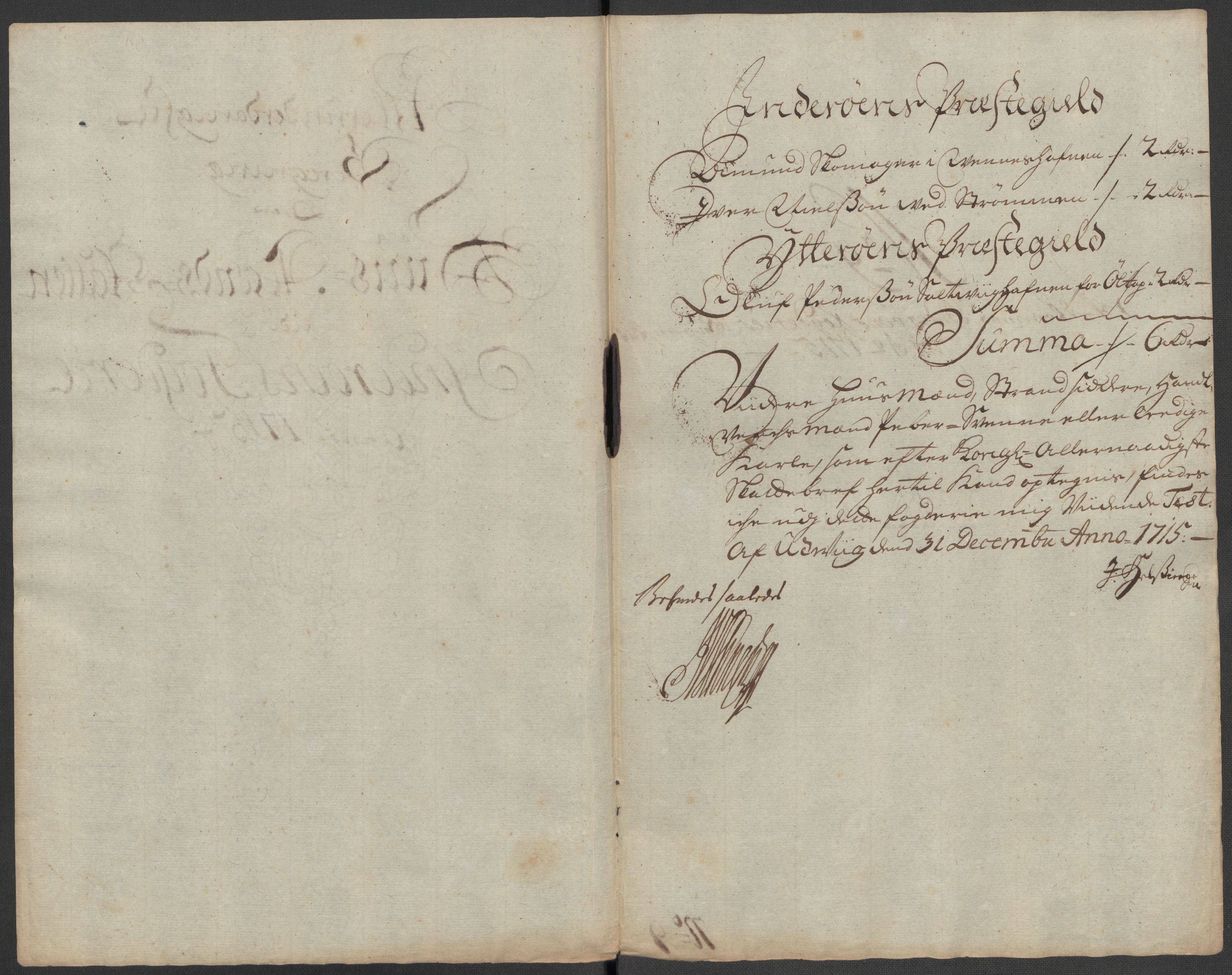 Rentekammeret inntil 1814, Reviderte regnskaper, Fogderegnskap, RA/EA-4092/R63/L4323: Fogderegnskap Inderøy, 1715, p. 186