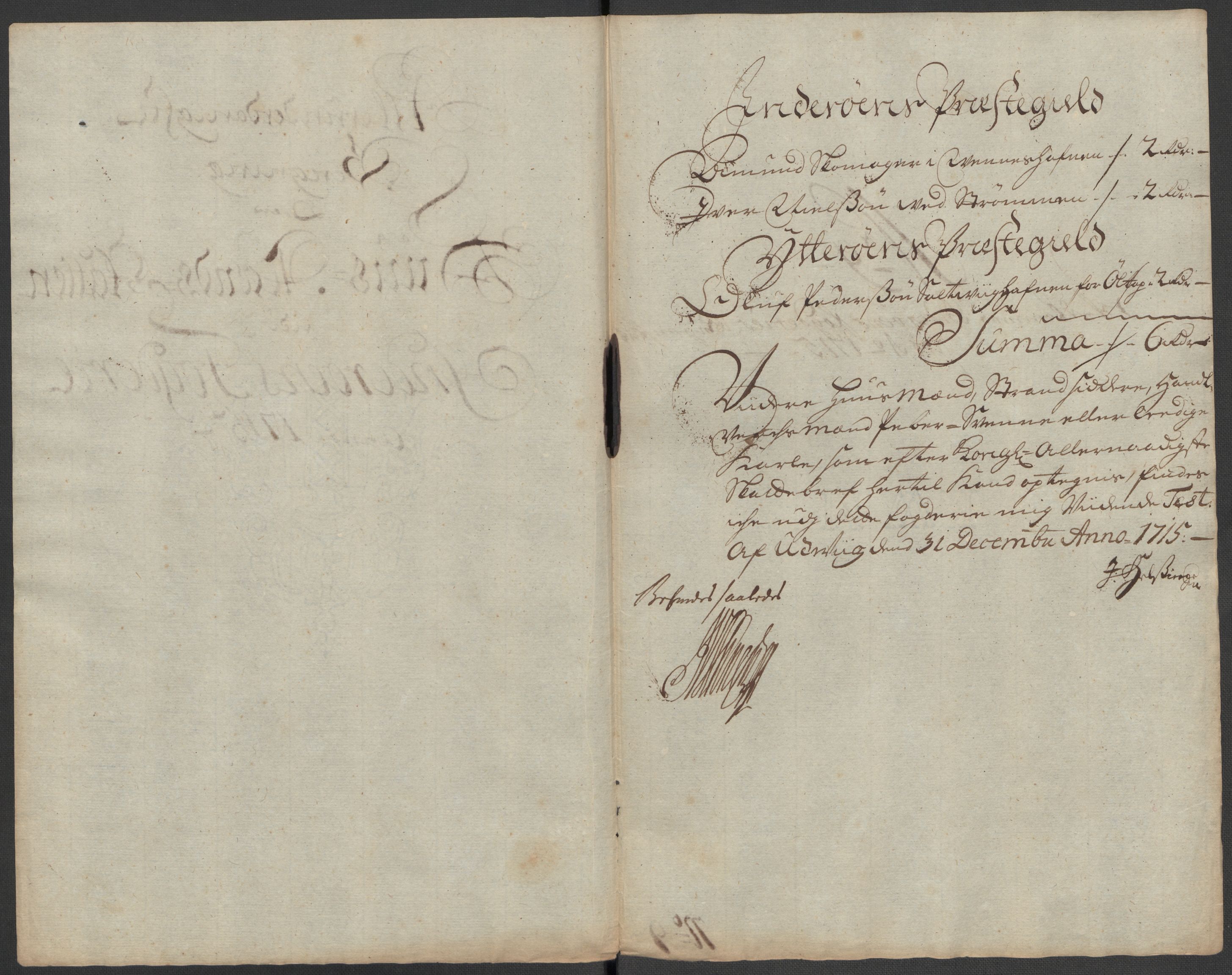 Rentekammeret inntil 1814, Reviderte regnskaper, Fogderegnskap, AV/RA-EA-4092/R63/L4323: Fogderegnskap Inderøy, 1715, p. 186