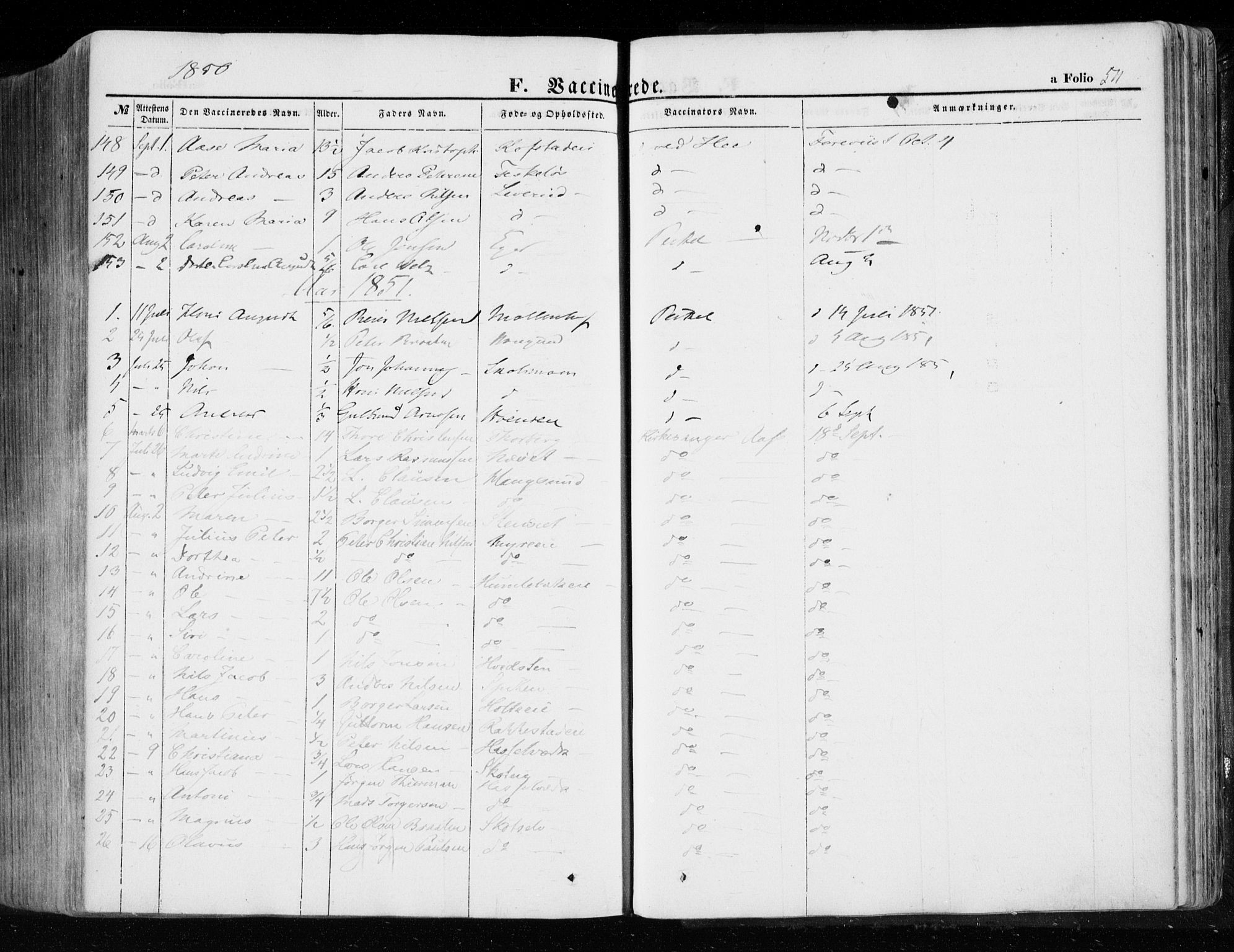 Eiker kirkebøker, SAKO/A-4/F/Fa/L0014: Parish register (official) no. I 14, 1846-1854, p. 511