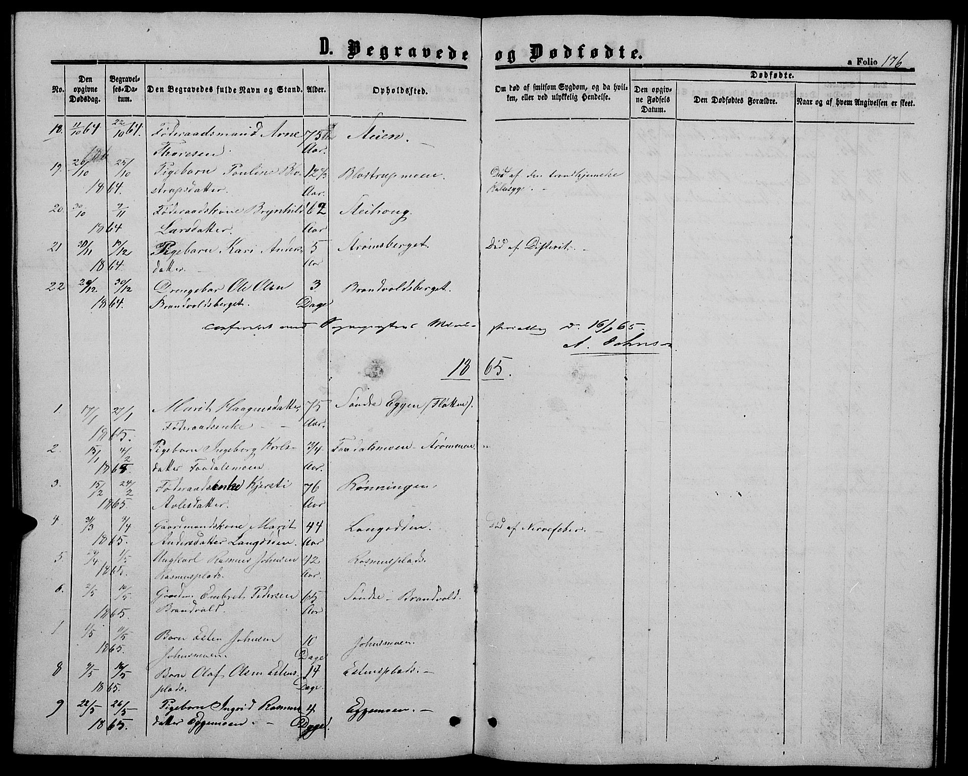 Alvdal prestekontor, SAH/PREST-060/H/Ha/Hab/L0002: Parish register (copy) no. 2, 1863-1878, p. 176