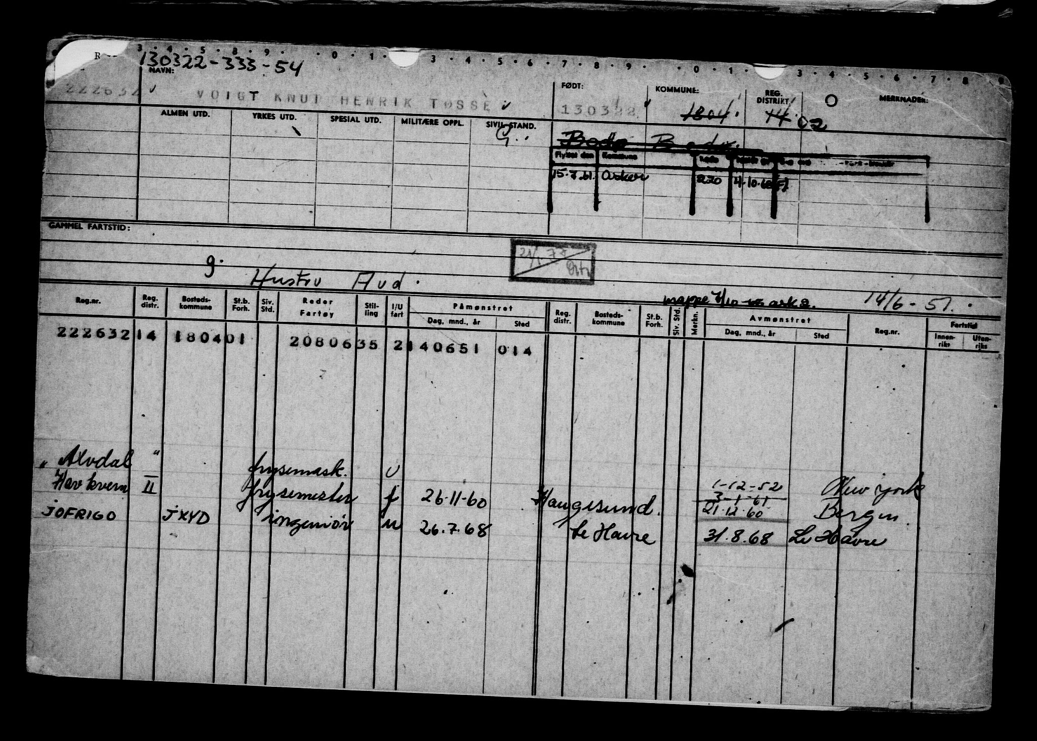 Direktoratet for sjømenn, AV/RA-S-3545/G/Gb/L0204: Hovedkort, 1922, p. 74